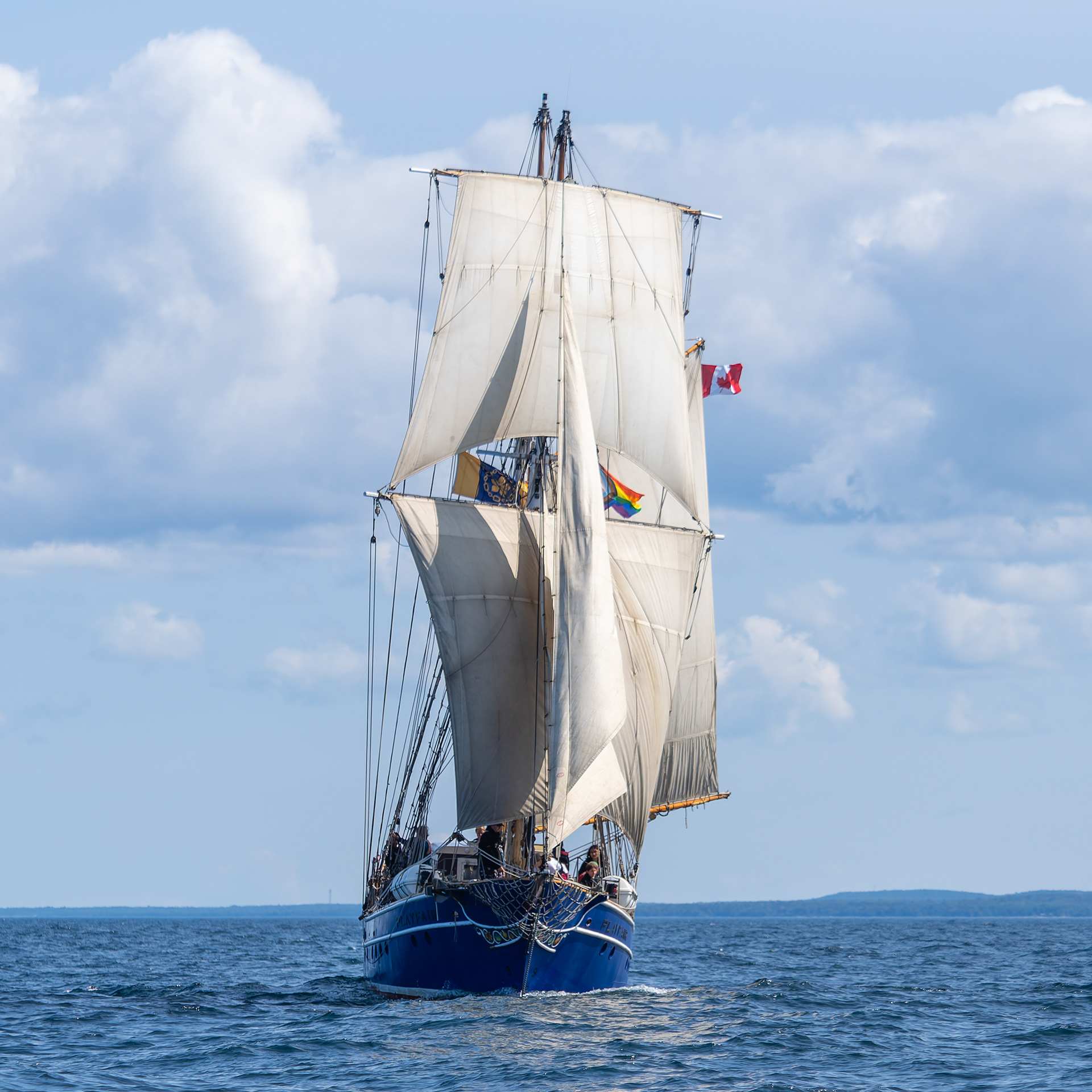 Playfair Bow On Full Sail