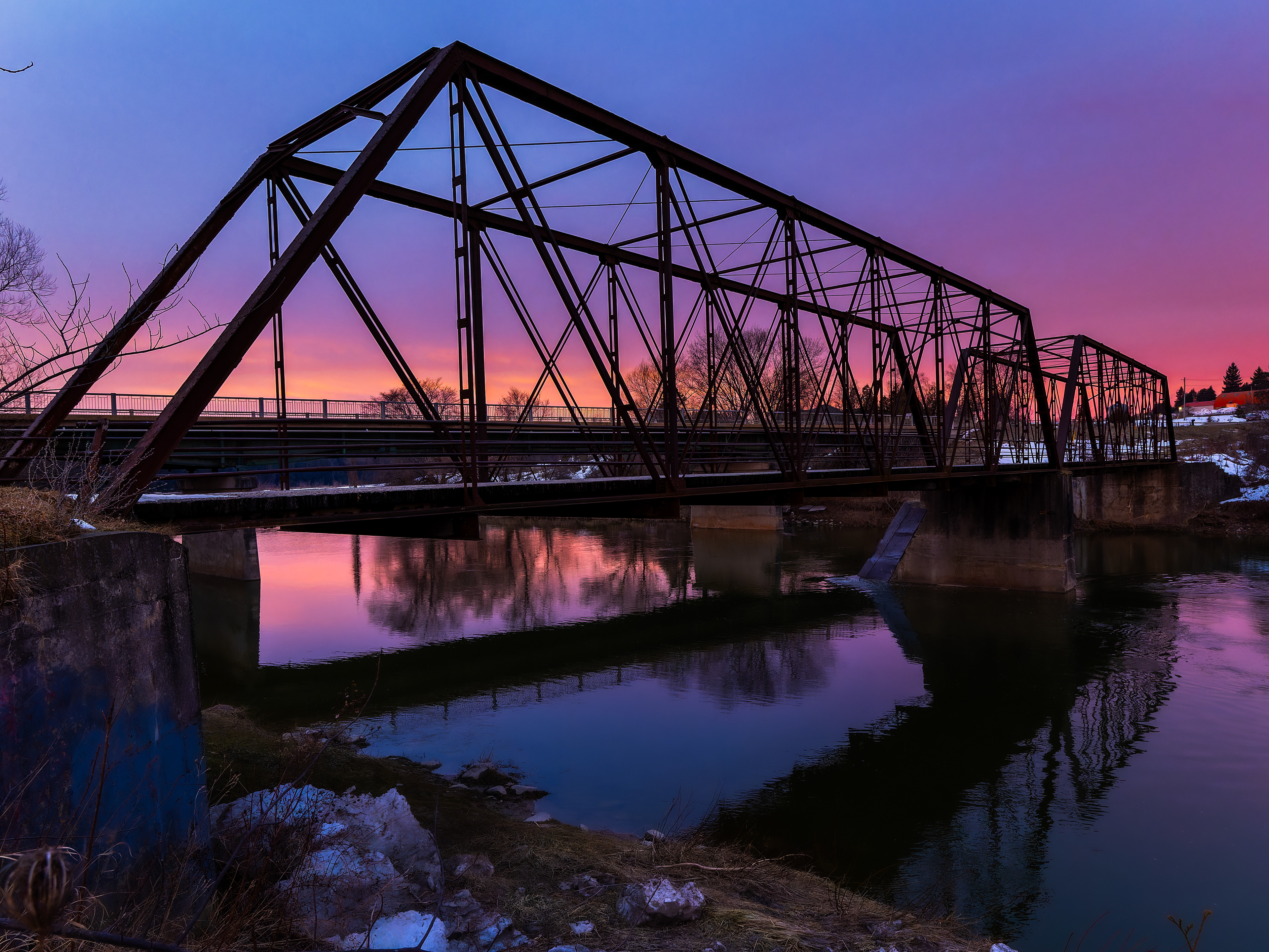 Sunrise Bridge Reflections