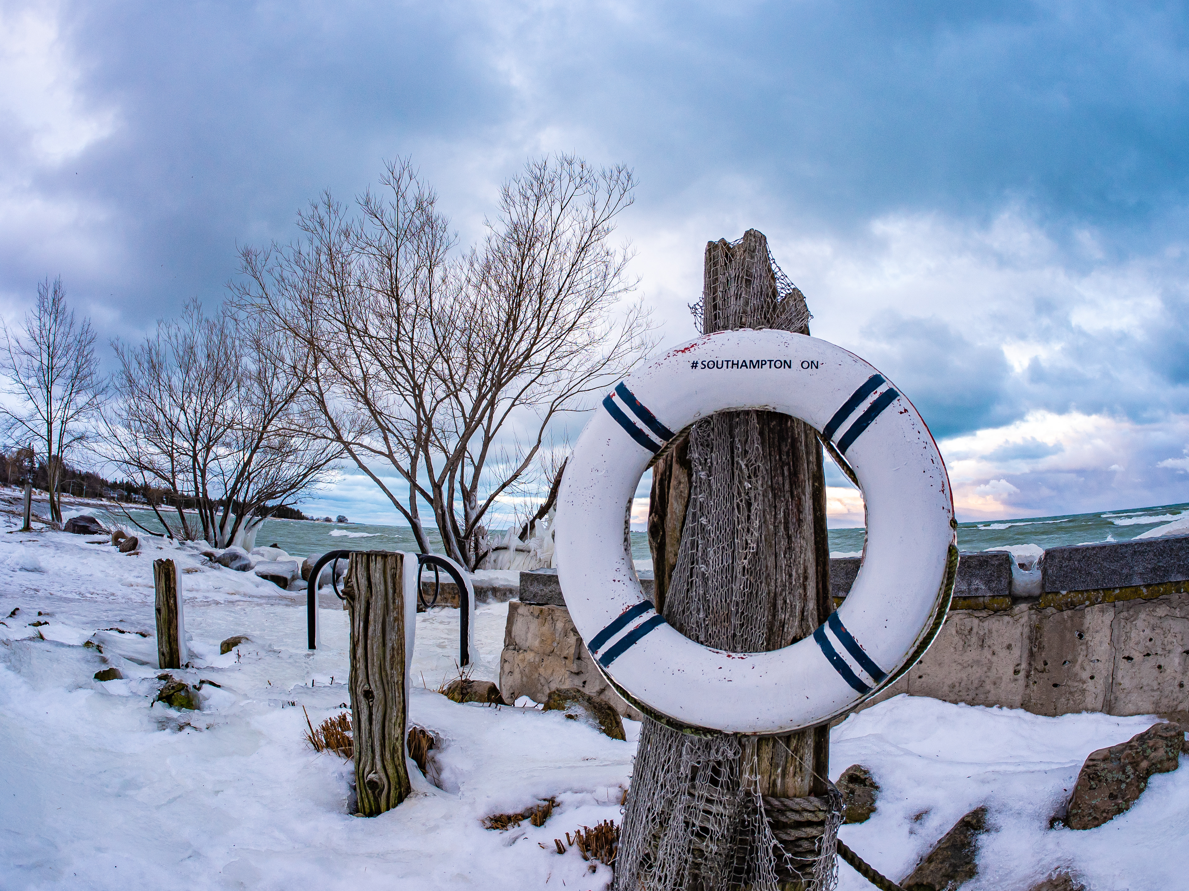 Frosty Day at the Beach
