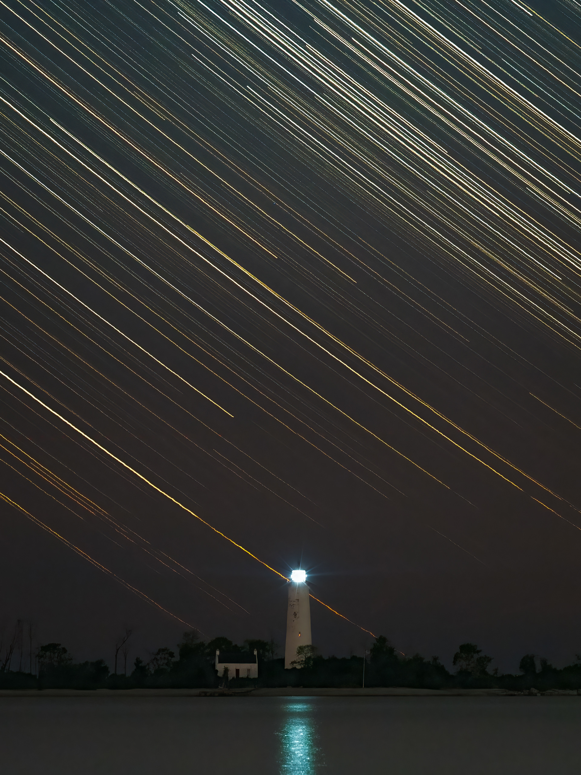 Chantry Lighthouse Star Trails