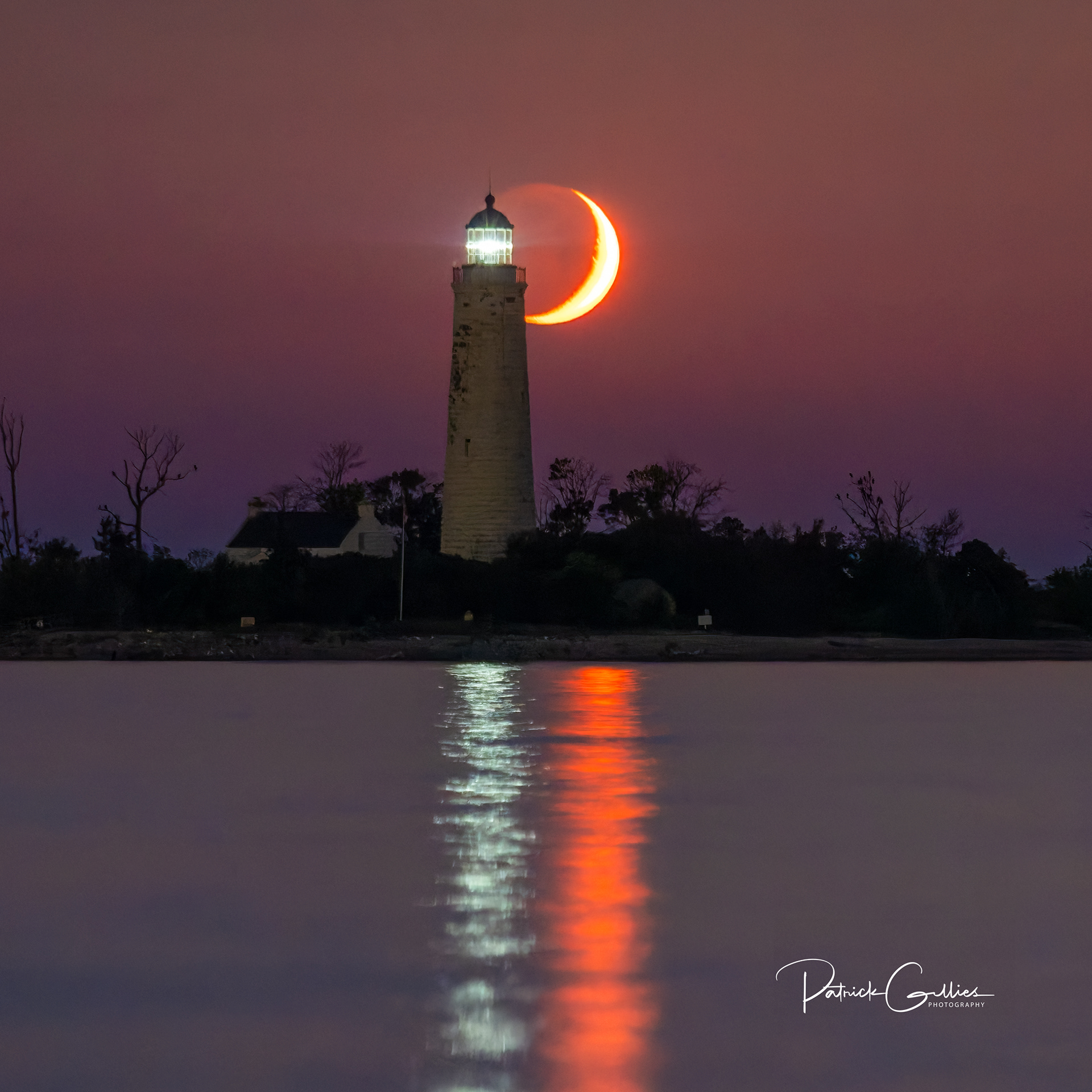 Crescent Moon Reflections