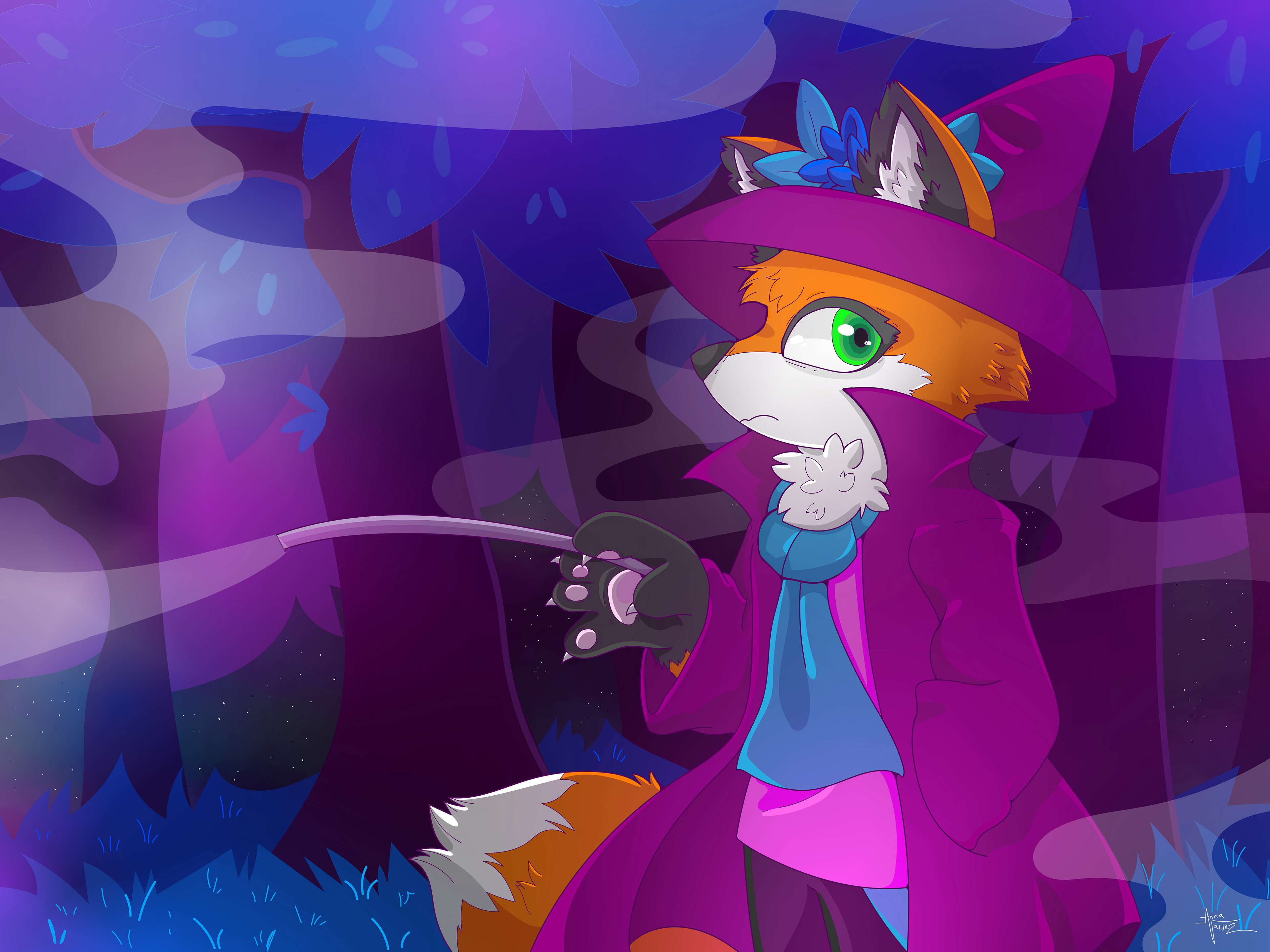 Foxas, the main character I created for my final thesis film