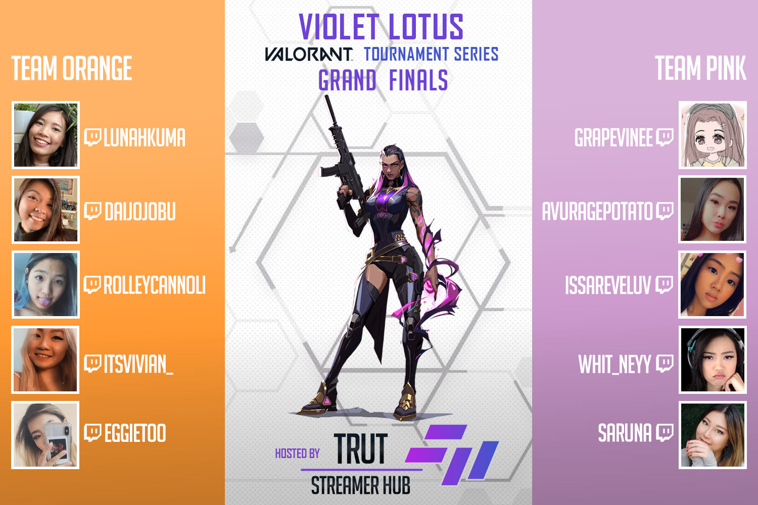 Violet Lotus Tournament Series Flyer (Finals)