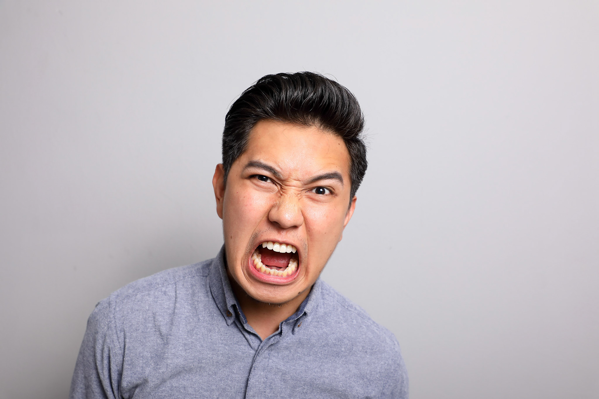 South east Asian Man woman facial expression