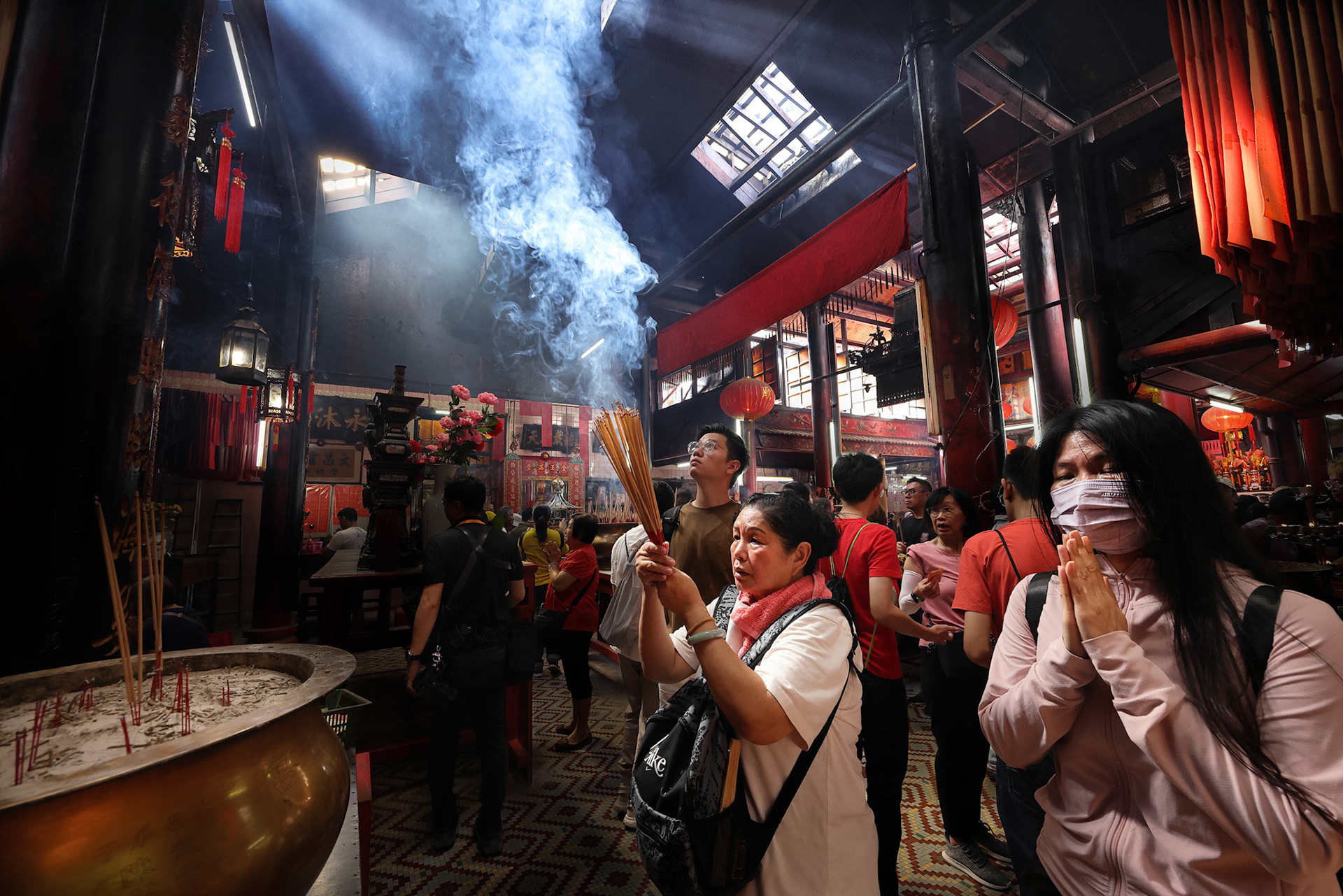 Kuala Lumpur, Malaysia-October 27, 2024- 160 years celebration of Sin Sze Si Ya Temple been there since the very beginning of this city. Parade, lion dance, band, was part of celebration