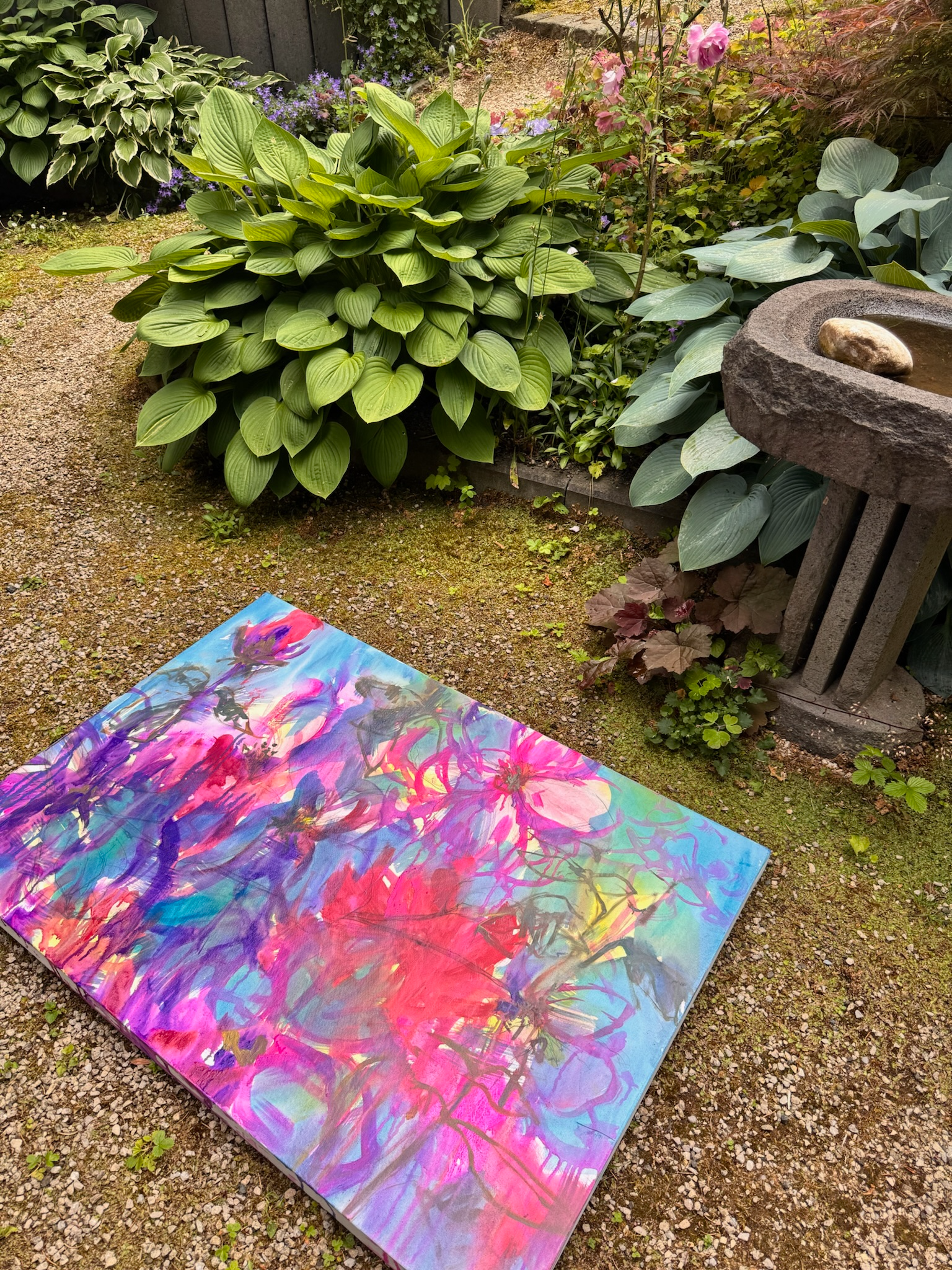 Plein Air im eigenen Grün – wenn das Atelier nach draußen wandert