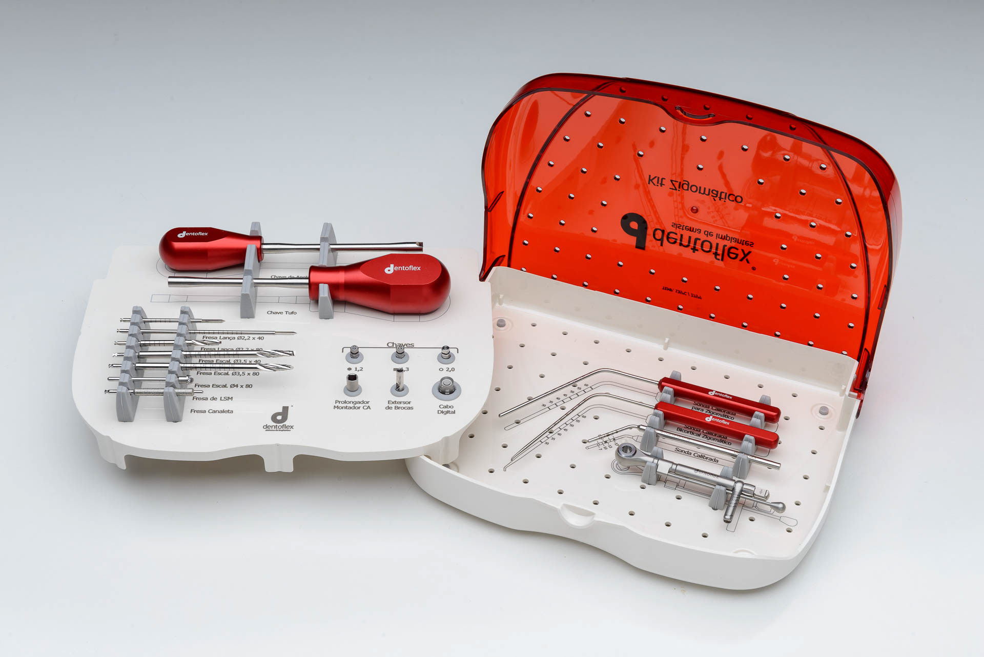 Dentoflex - Kit Zigomático (para implantes dentários).