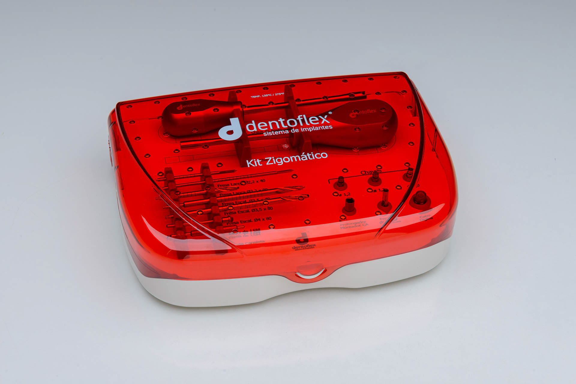 Dentoflex - Kit Zigomático (para implantes dentários).