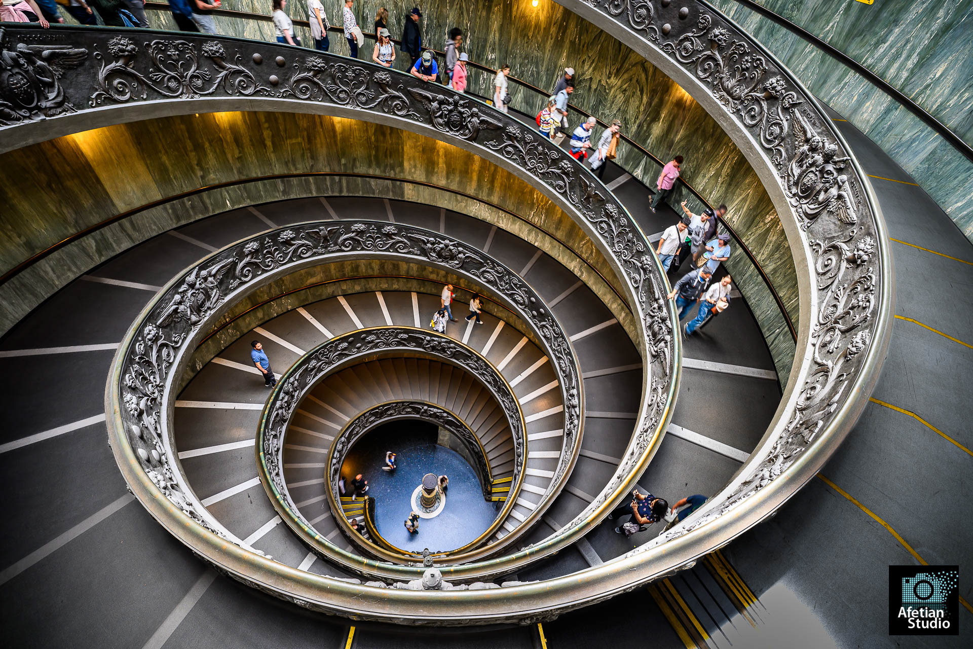 Escadaria Museu do Vaticano - Cidade do Vaticano