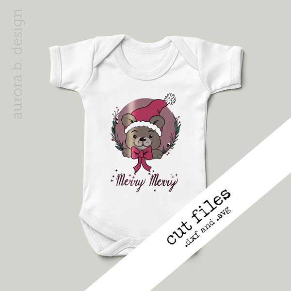 cutfile plotterdatei weihnachten Bär Nikolaus Santa Claus christmas bear