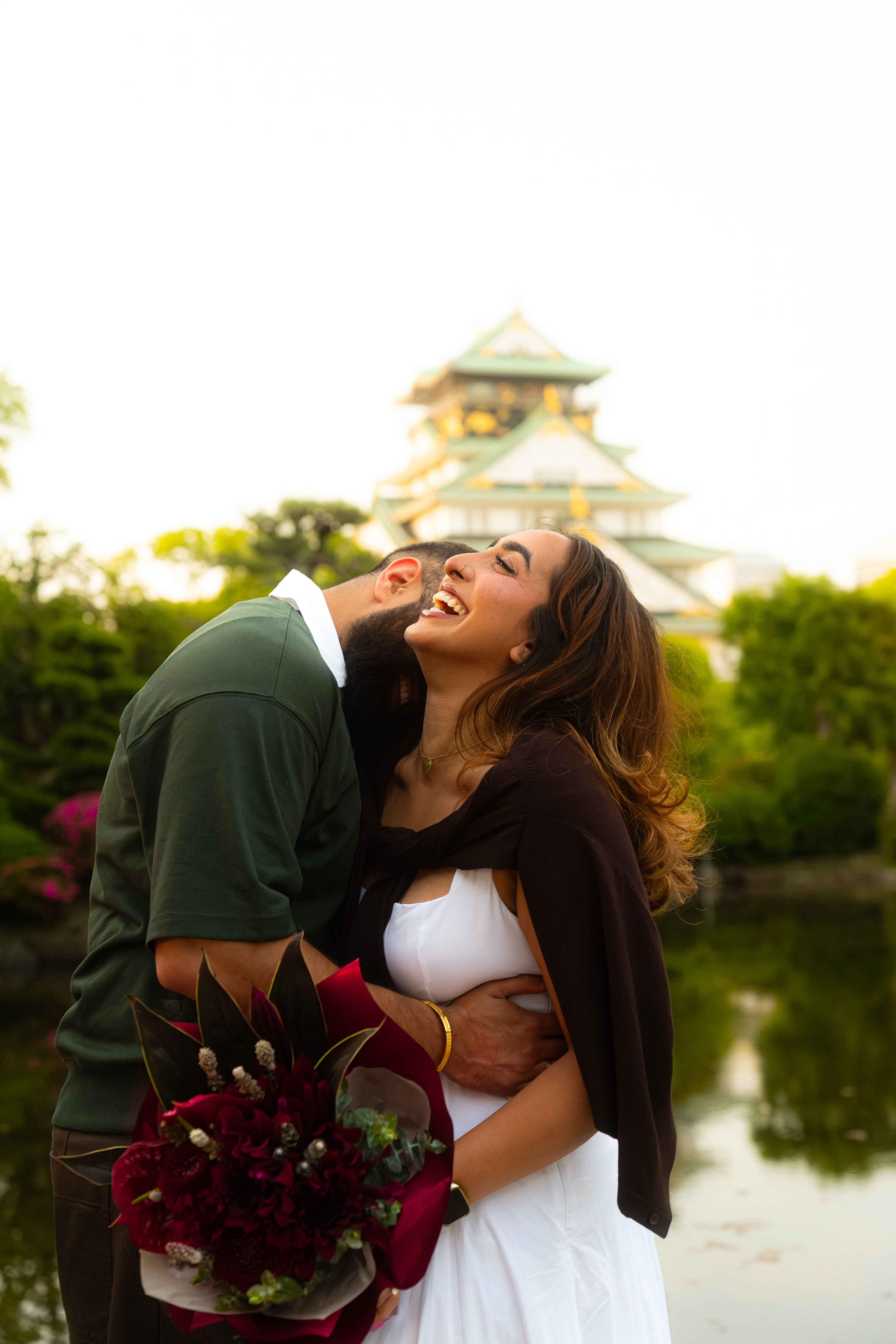 Surprise proposal photoshoot in Osaka for American Clients, shot by Paren Creates
