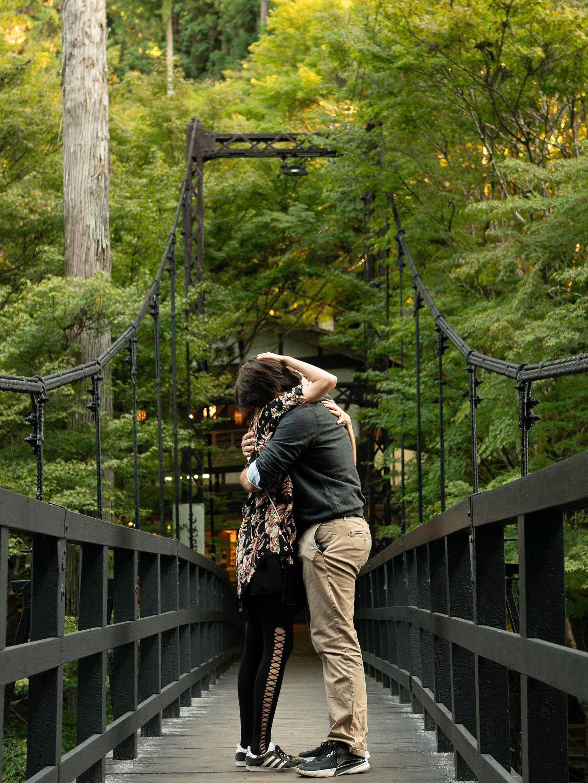 Kyoto surprise proposal photoshoot success for European clients, shot by Paren Creates