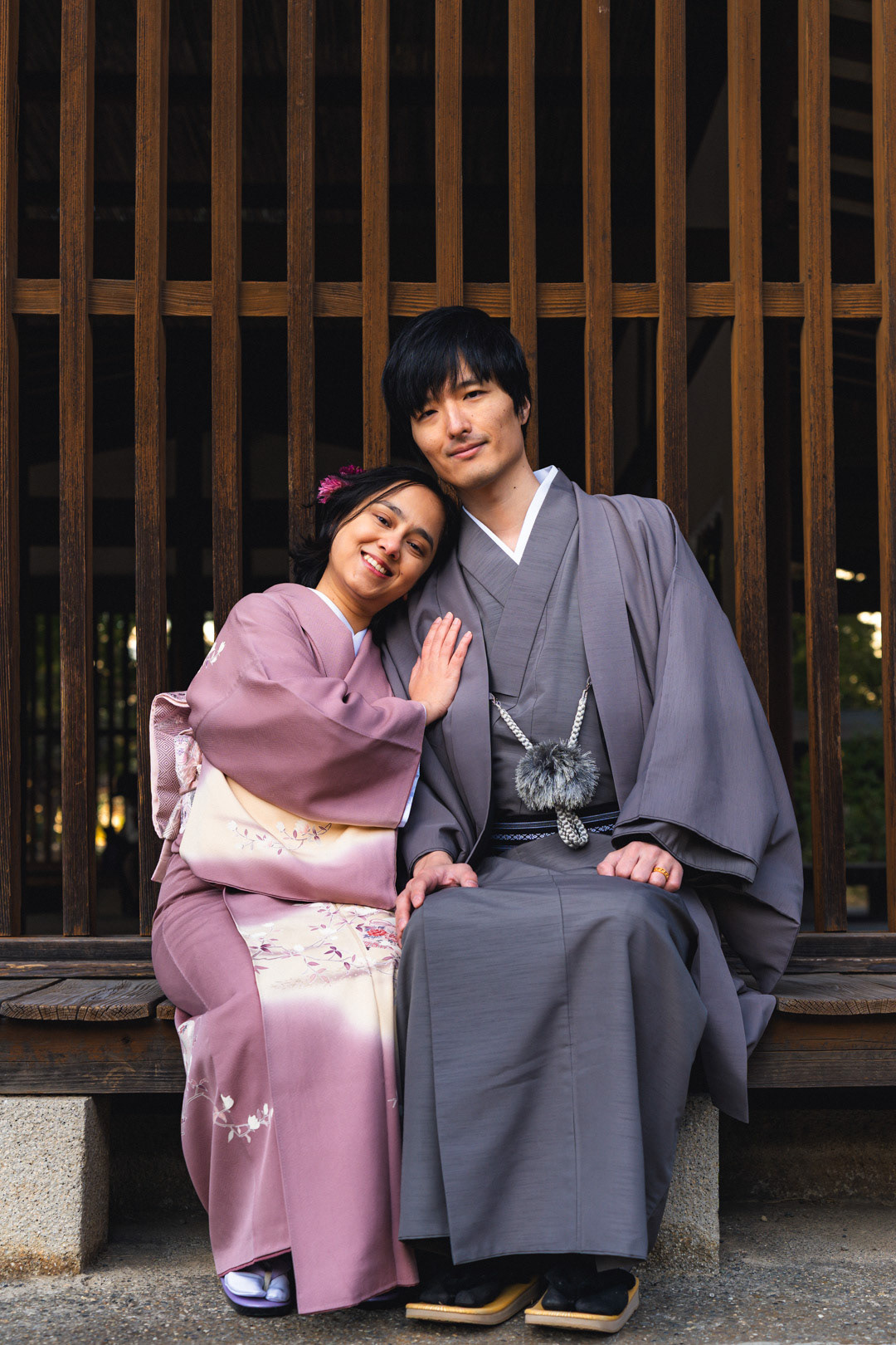 Kimono Photoshoot in Tokyo for an international couple by Paren Creates