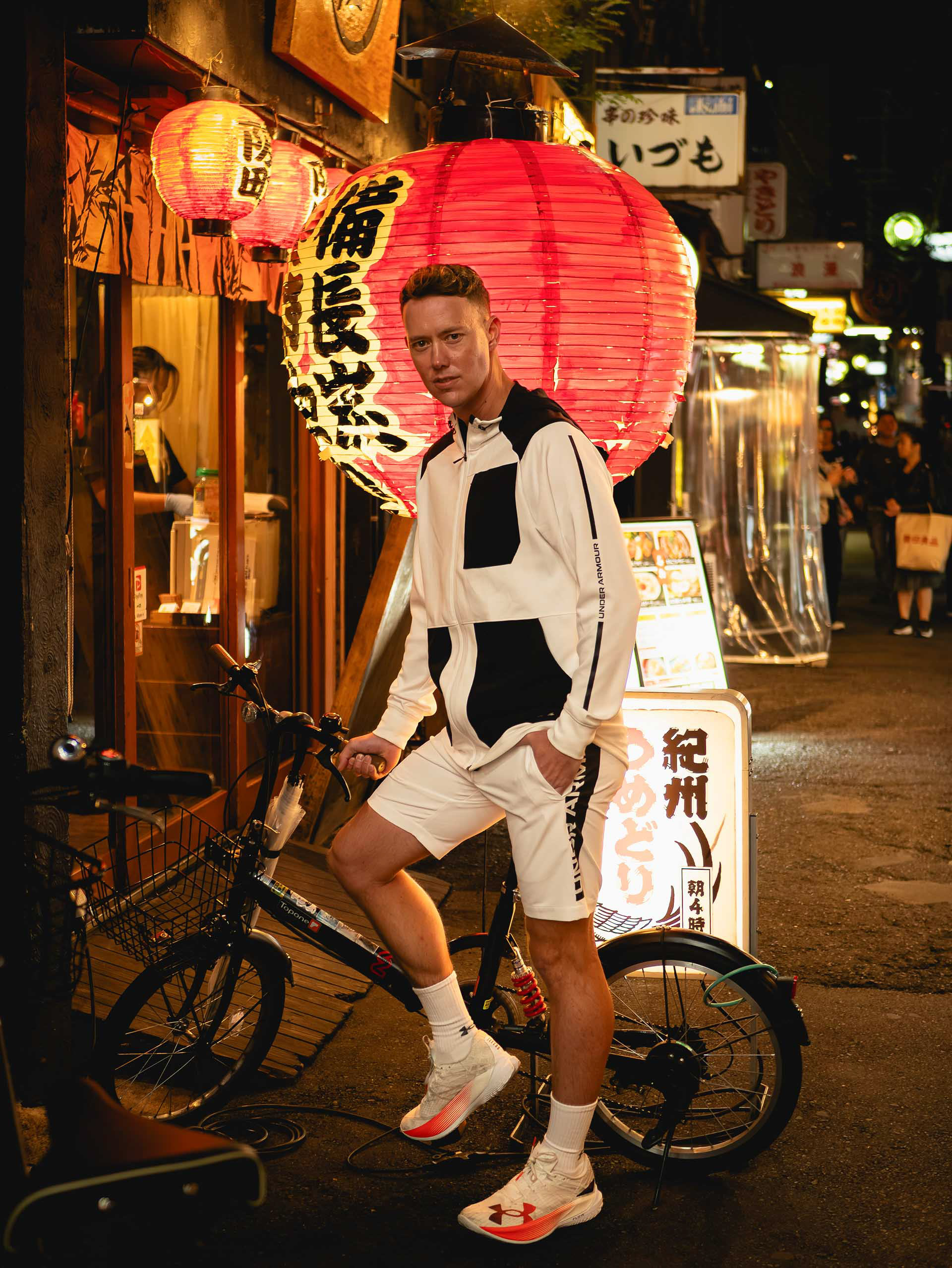 Osaka Dotonbori street portrait testimonial from an Australian traveler athlete for Paren Creates