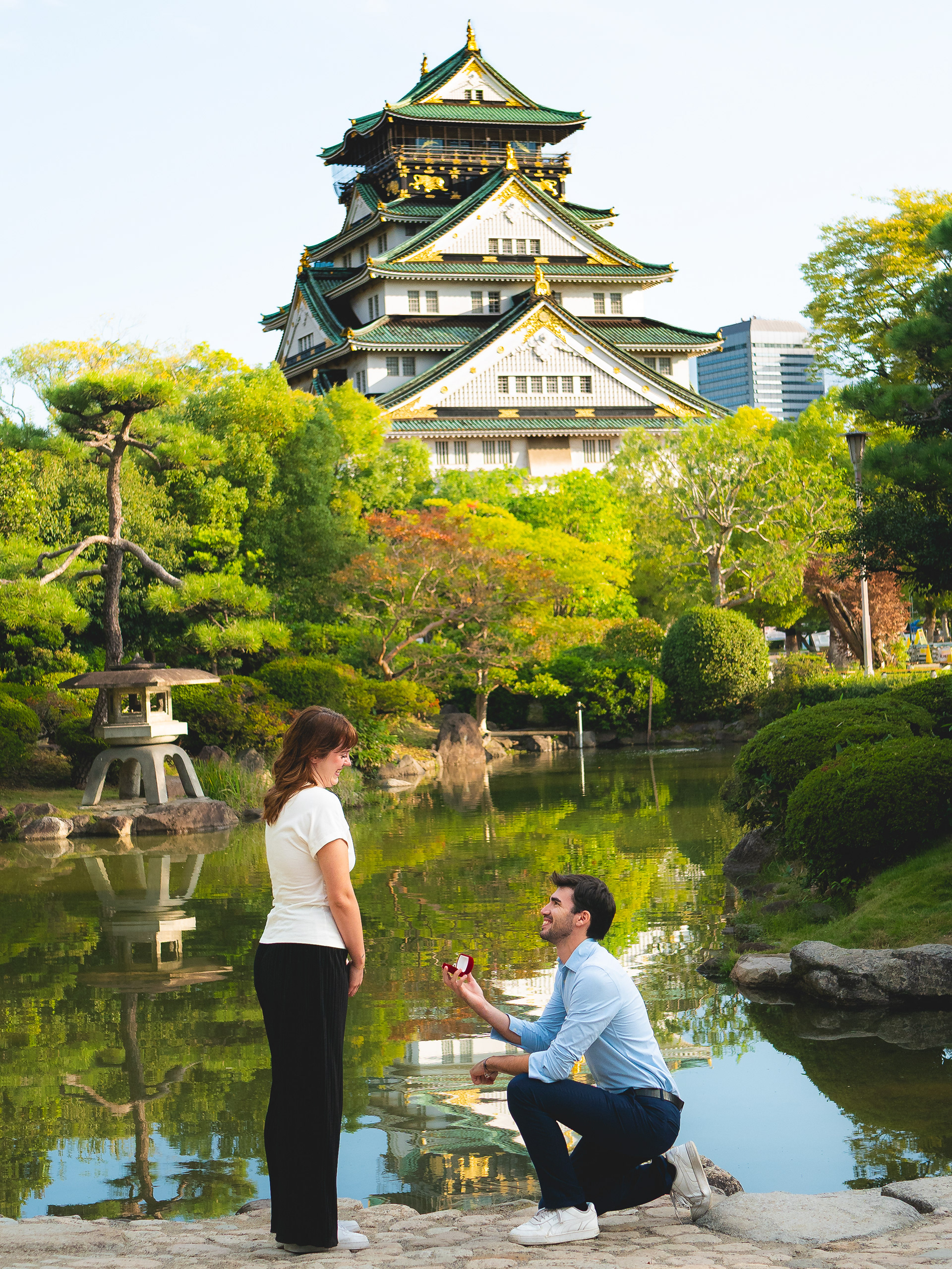 Surprise proposal photoshoot in Osaka for European Clients, shot by Paren Creates