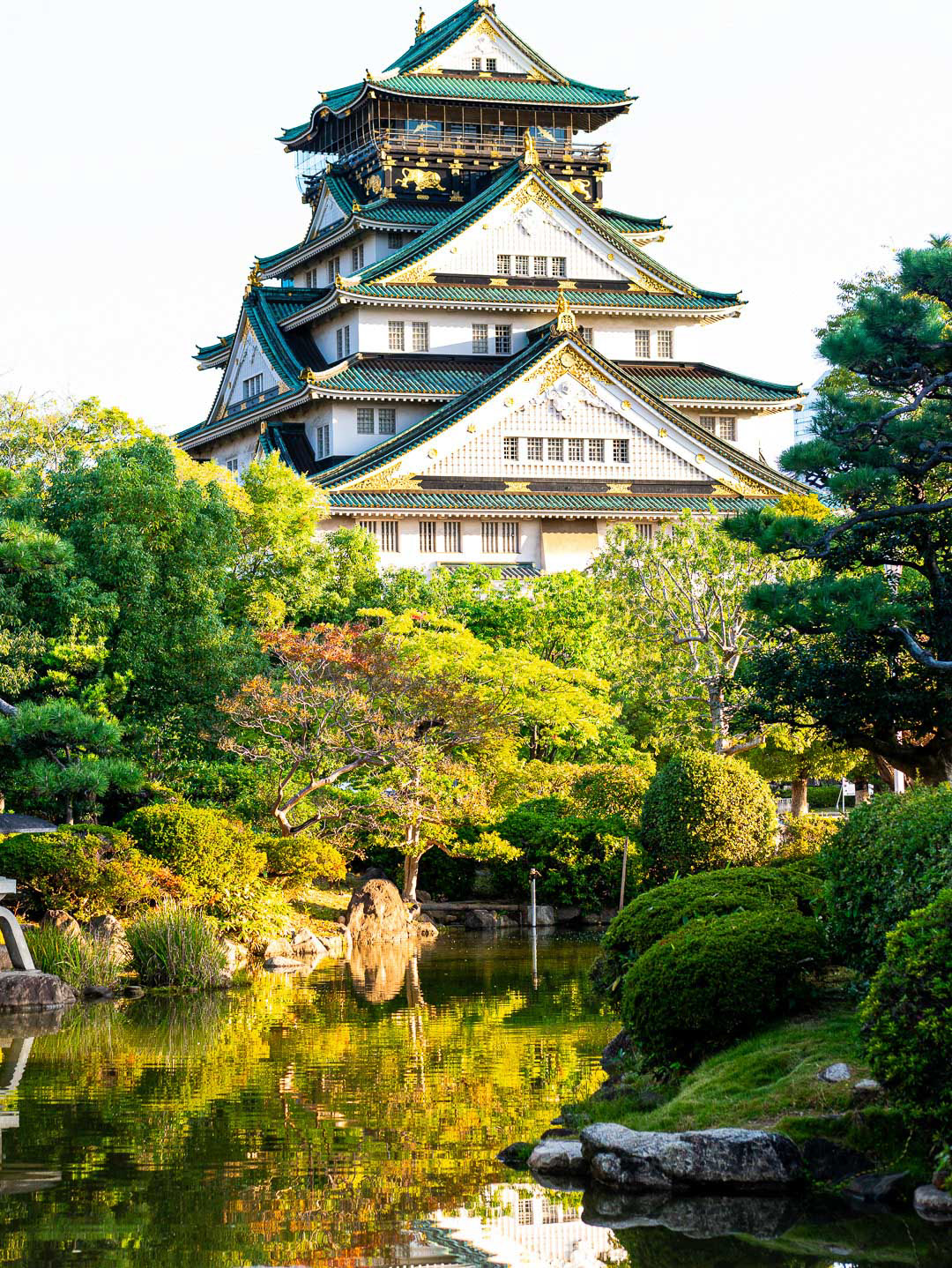 Colorful shot of the majestic Osaka Castle for Osaka Tour Promotion by Paren Creates