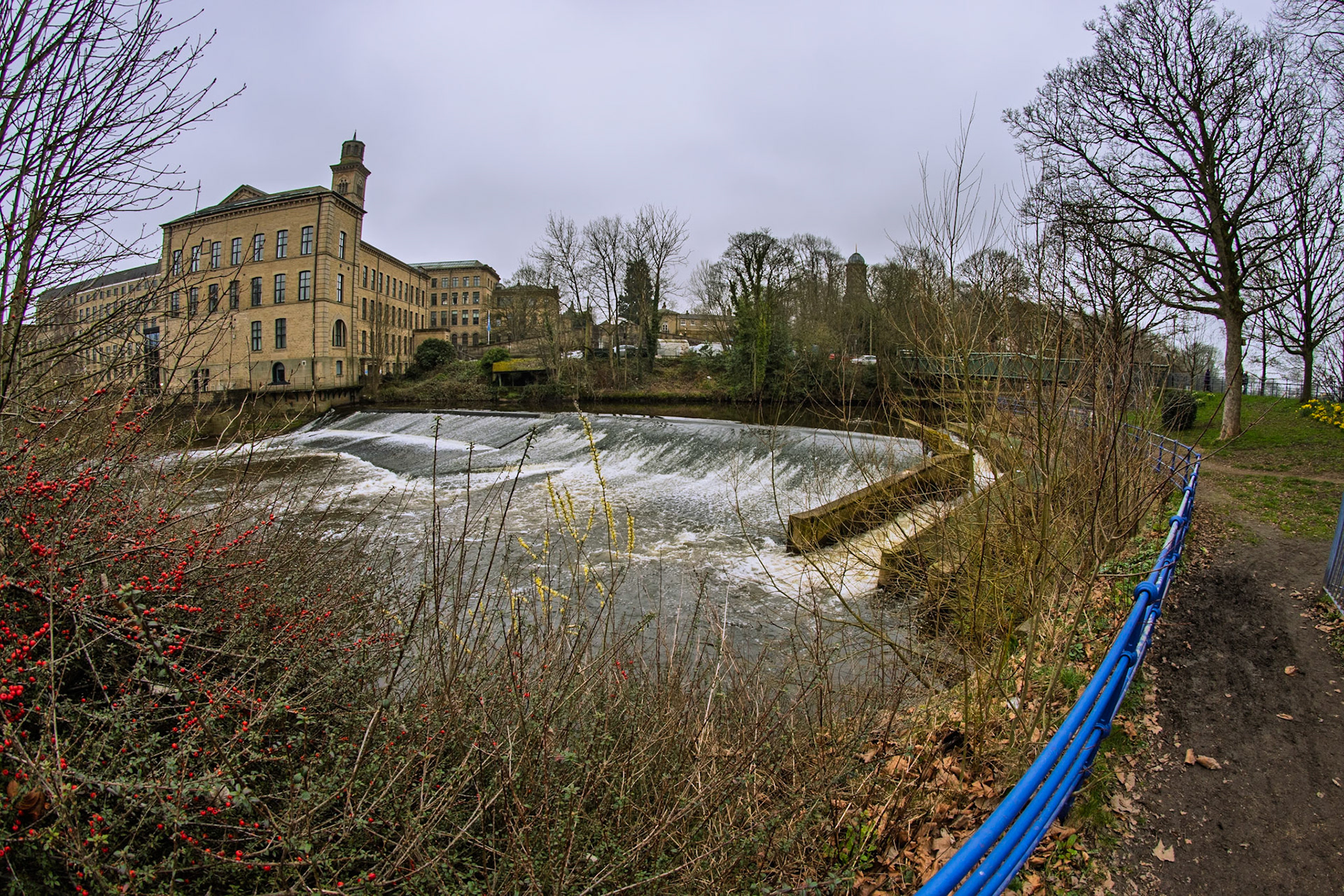 Weir at Salts Mill