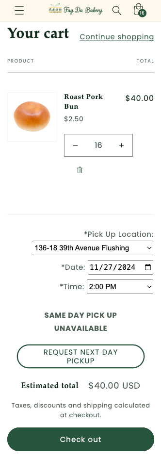 Cart Page [Mobile]