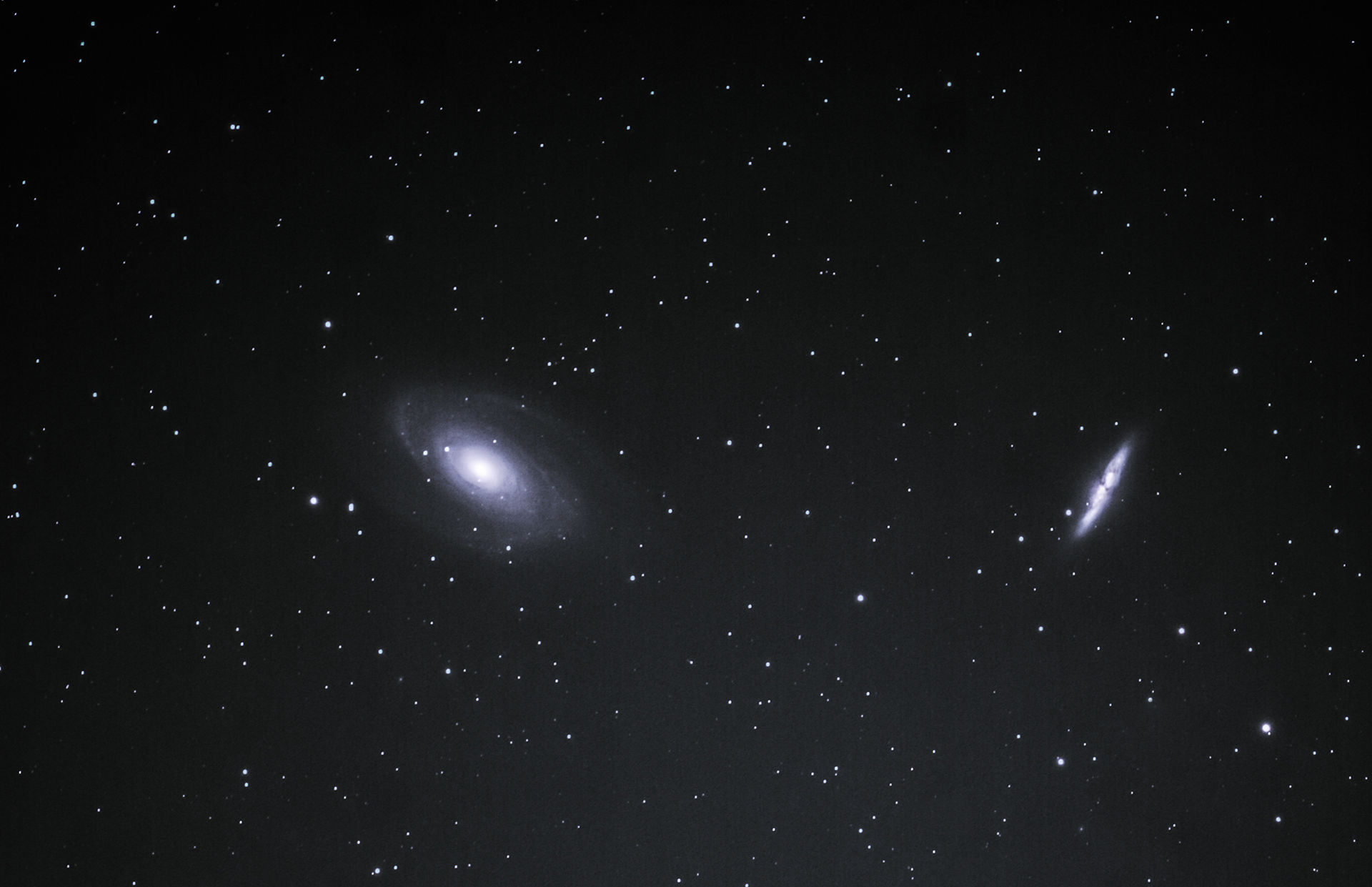 M81 Bode's Galaxy , M82 Cigar Galaxy