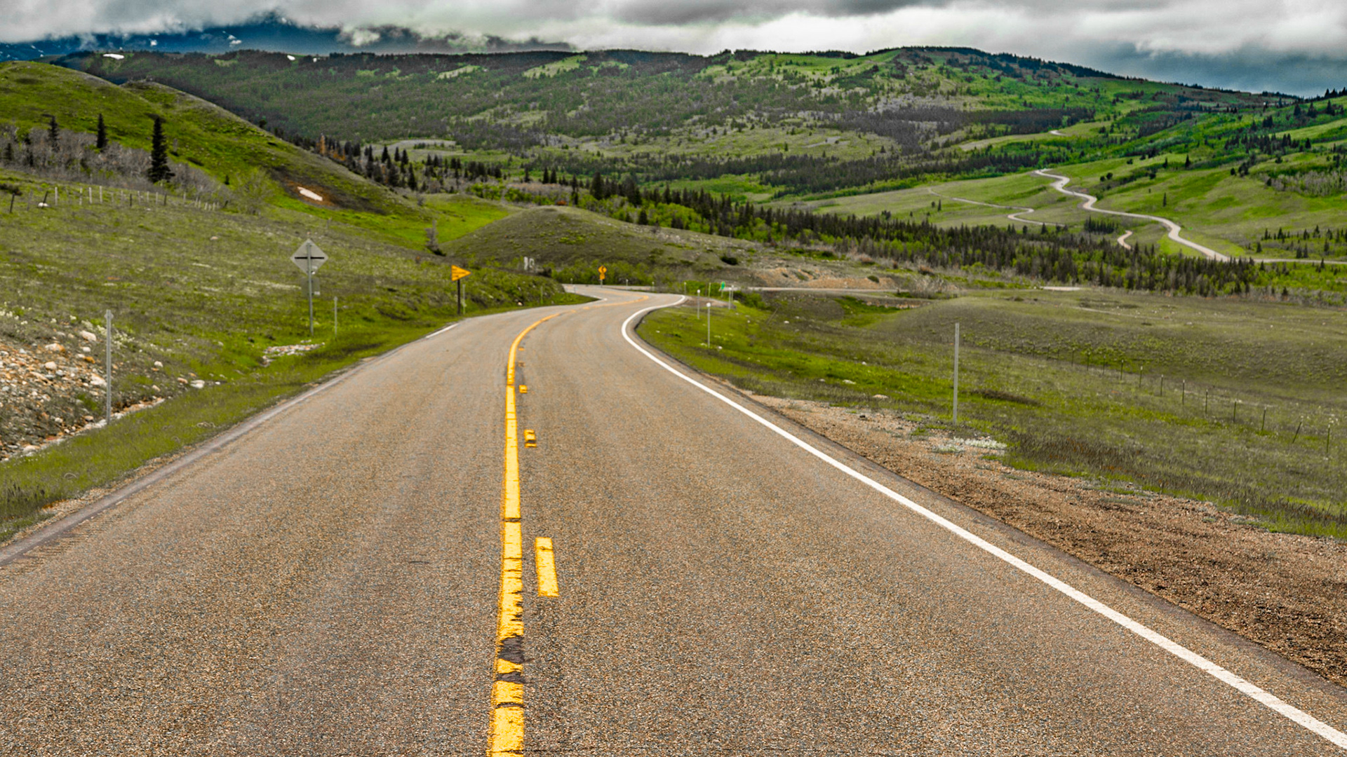 Montana Highway 89, June 14, 2014, The highway between Browning and St. Mary Montana is much like this all the way.  It is beautiful.