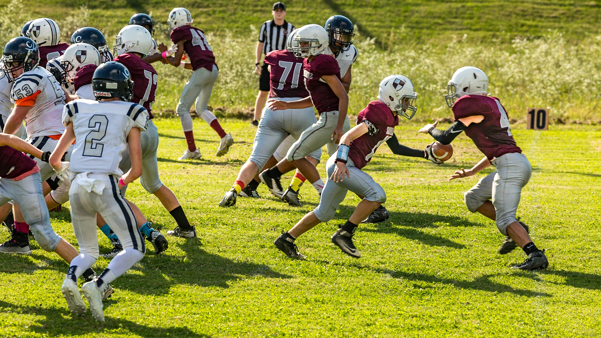 Trever Playing Football