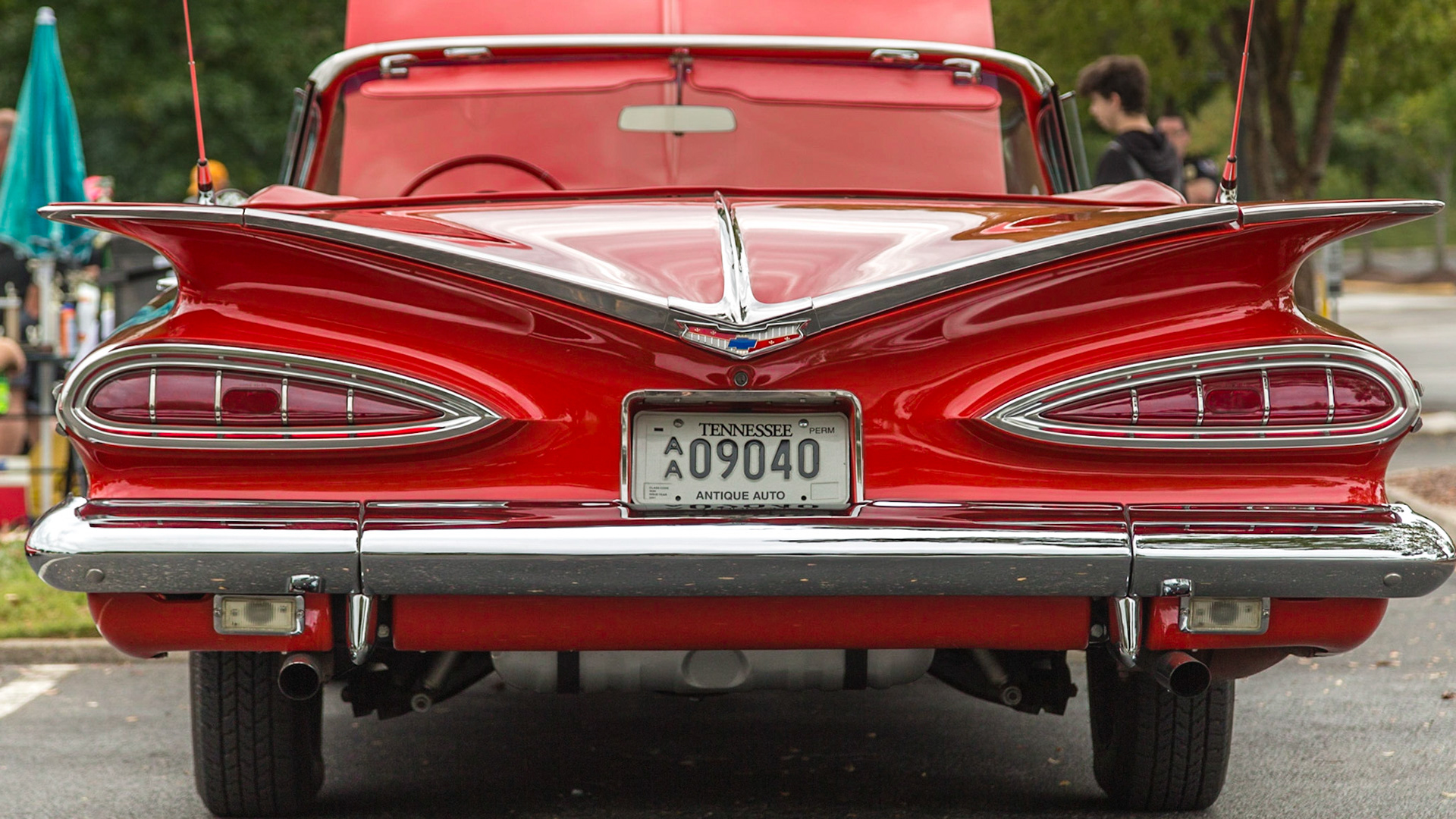 October 6, 2017 Christie was out of town for her forty-fifth high school class reunion.  I went on a drive for photography, just as fall color started to show.  It was a good day for this kind of trip, with good landscapes and a few vintage cars at First Baptist Church in Farragut, followed by the Cherohala Skyway and Fontana Dam.