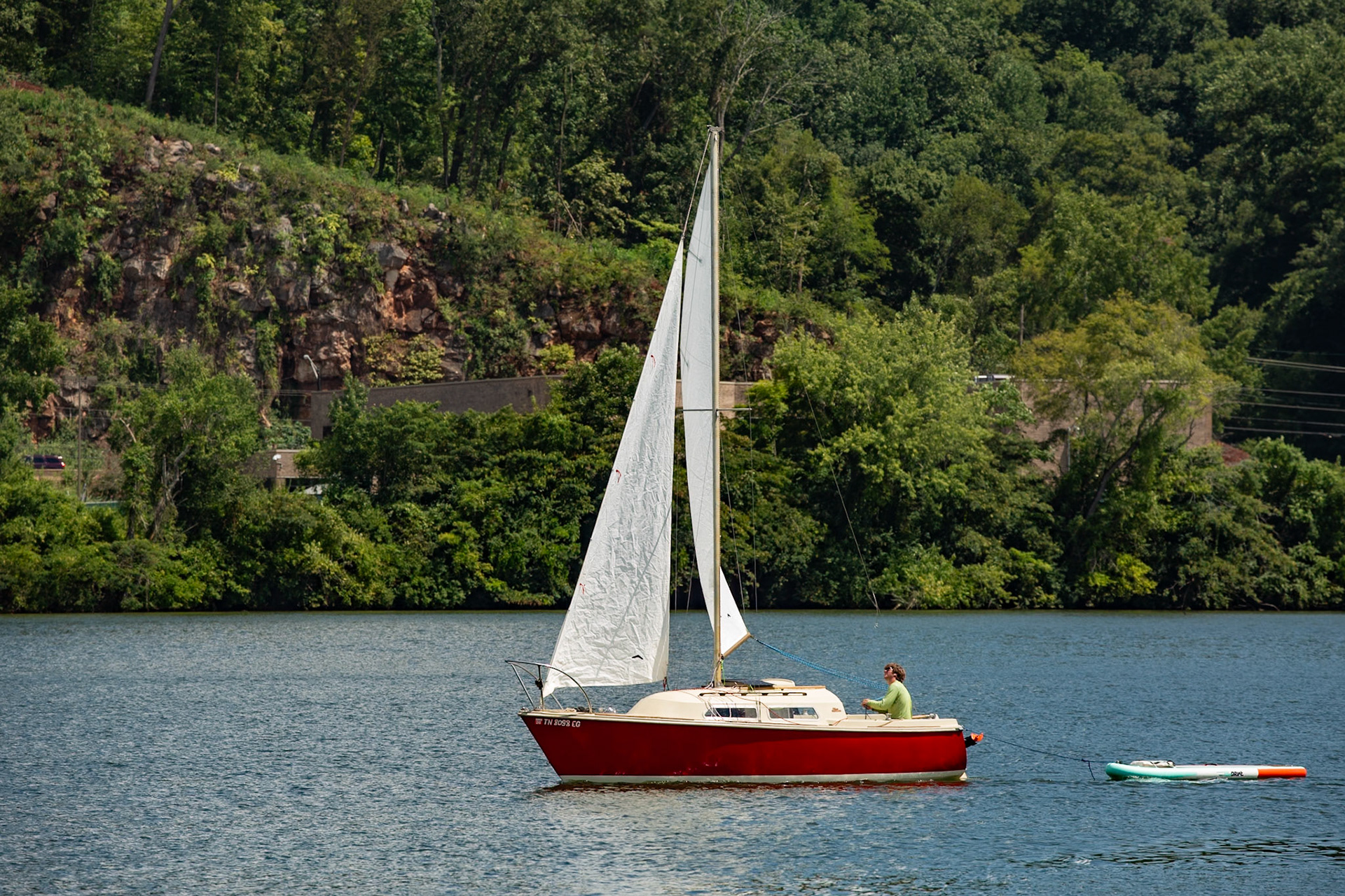 Mark Lewis Sailing at Sequoyah Hills Park, August 18, 2024