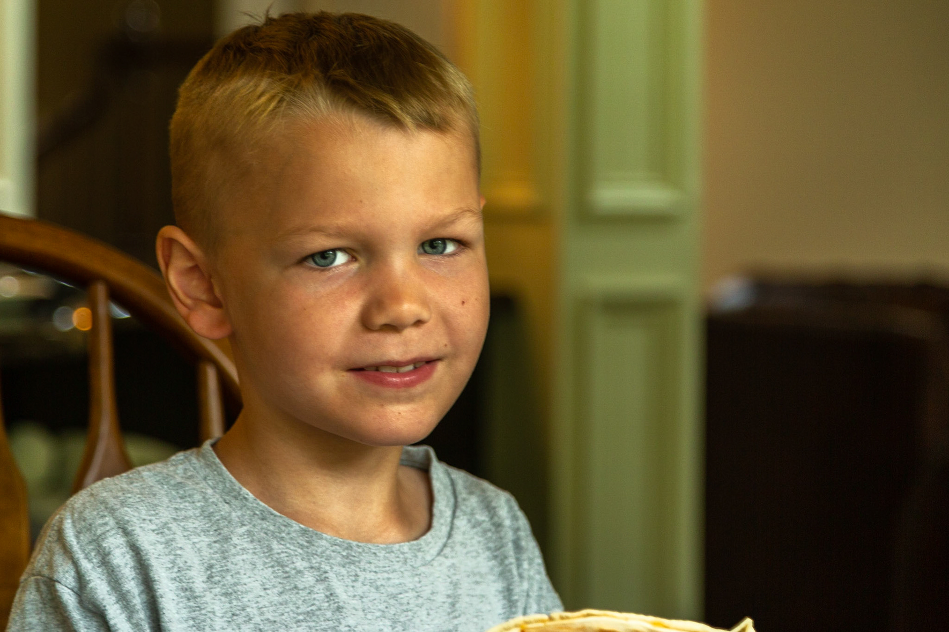 Knox at Gramy's Table