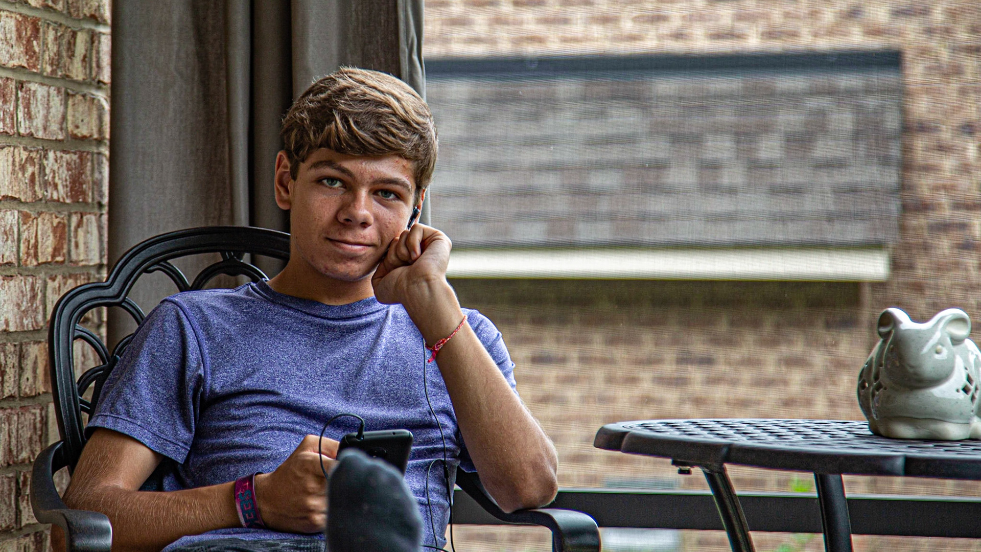 Rainy Day on Grammy's Screened In Porch