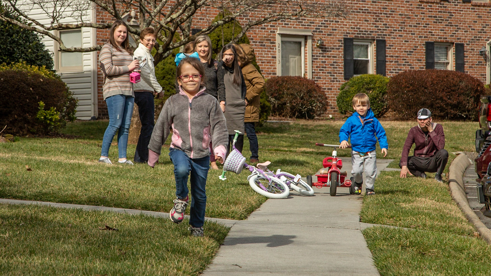 Josephine got a bicycle for her 7th birthday.