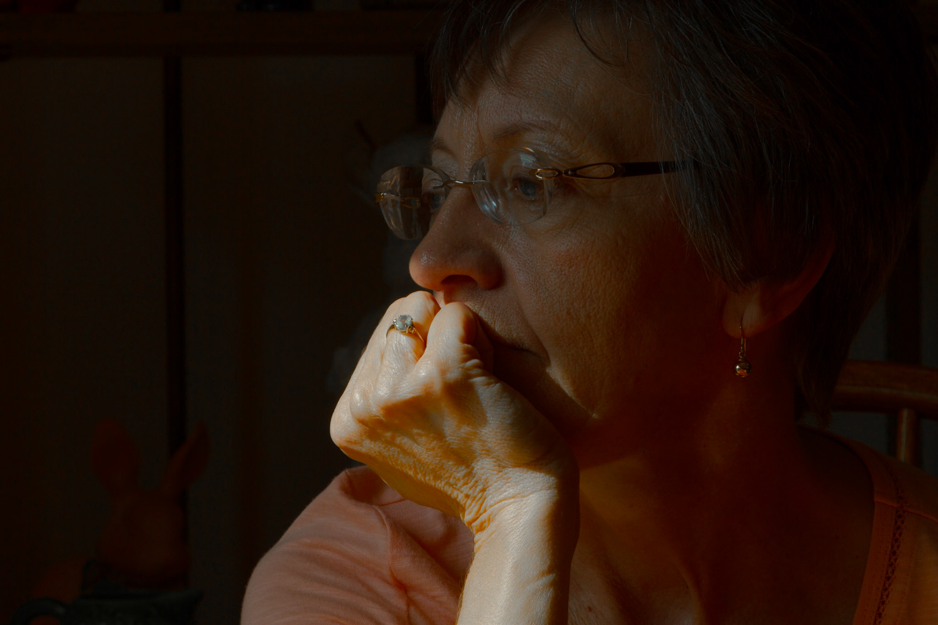 Labor Day Weekend was almost over. We sat and talked. She looked good and I wanted to photograph her.