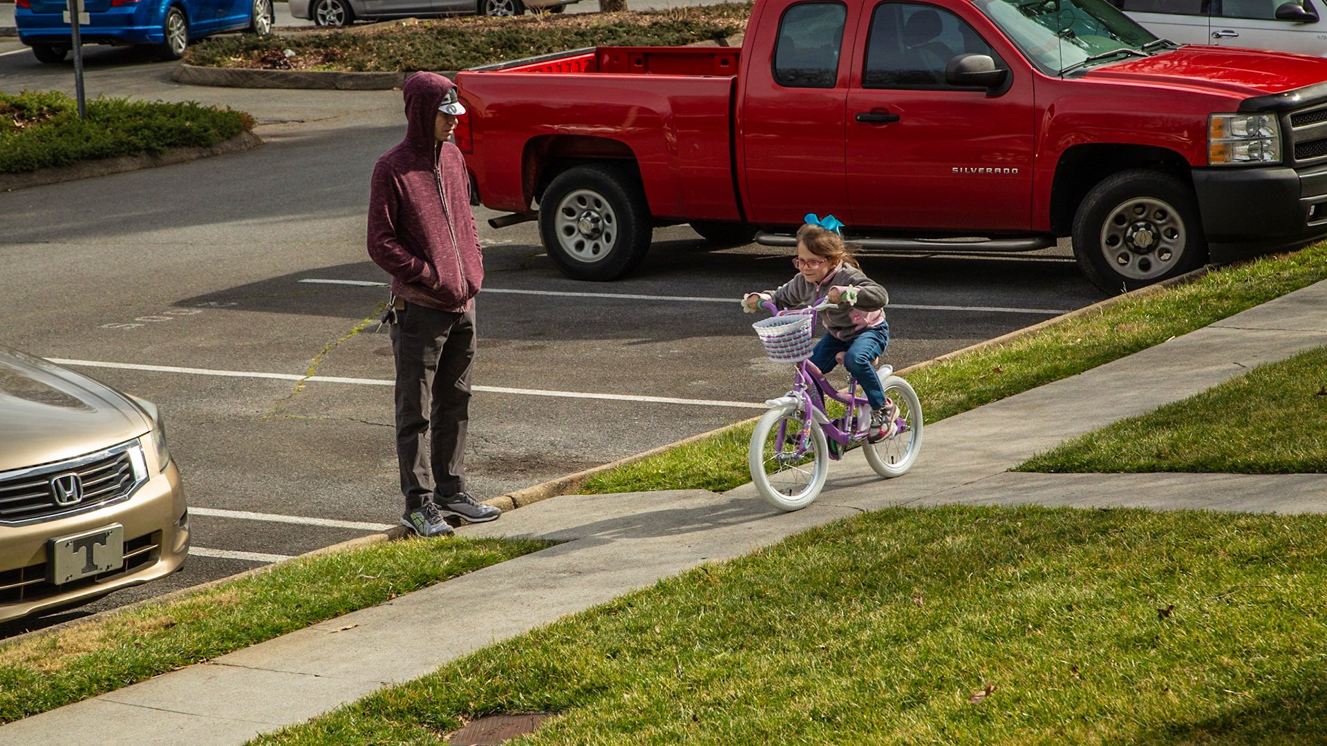 Josephine got a bicycle for her 7th birthday.