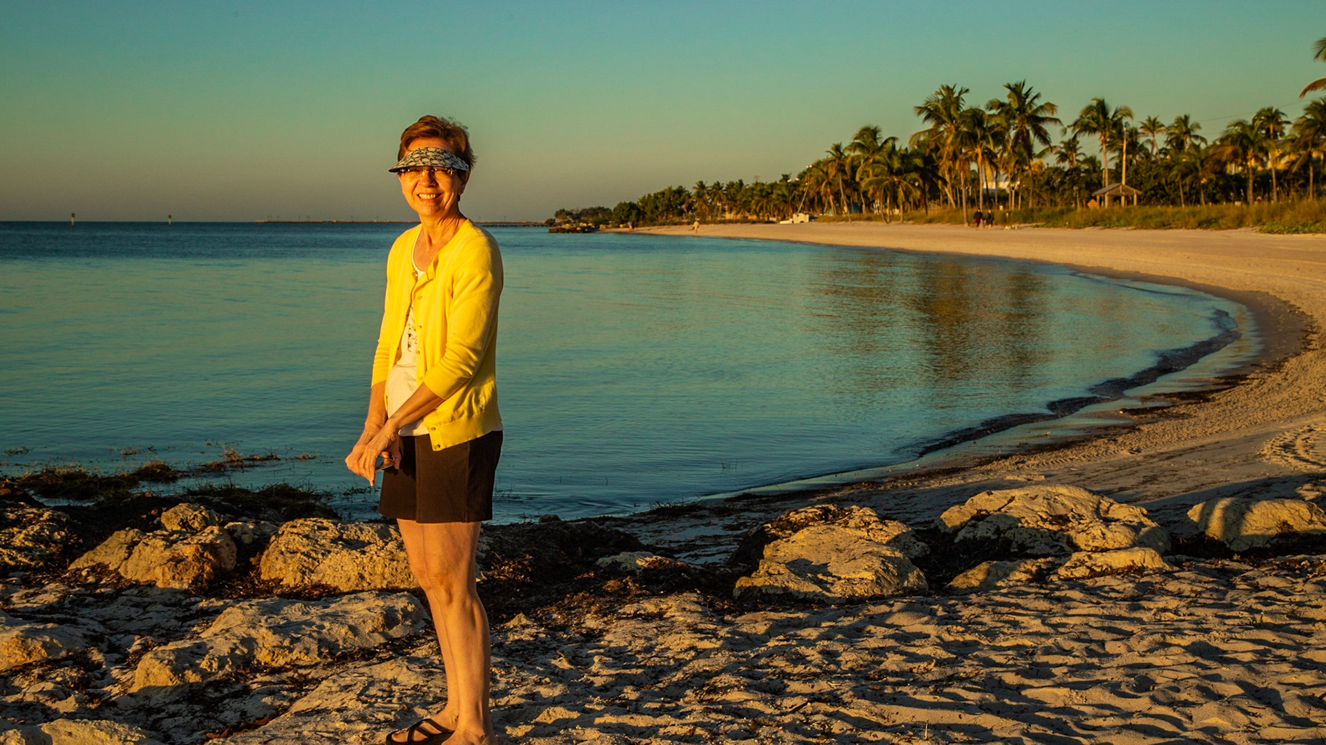 Christie Lewis on the Beach at Key West