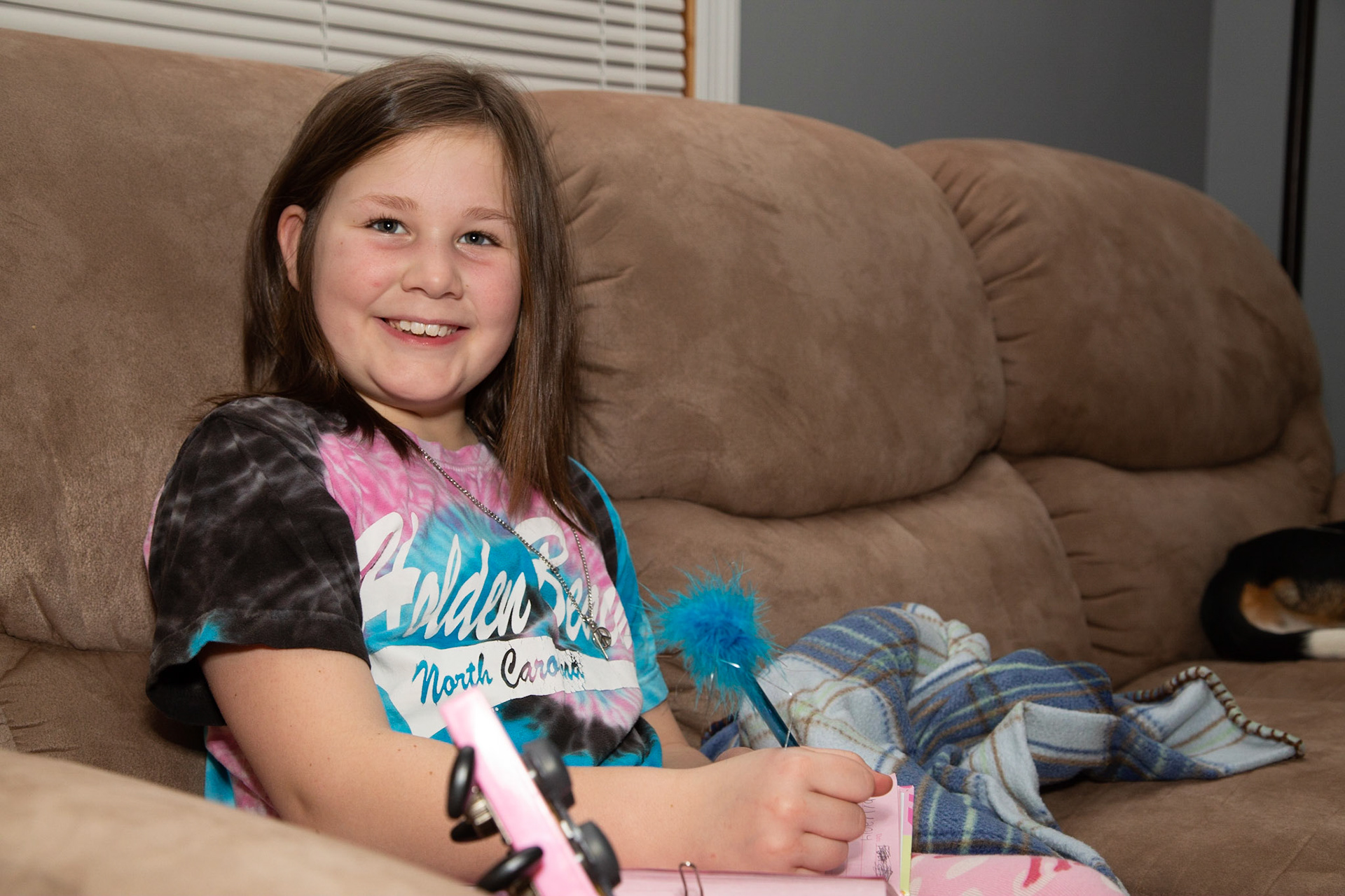 After a long day, with cousin's Upward Basketball and a birthday party, Grammy and Granddad kept Raven and Sophia until their mom returned from work.