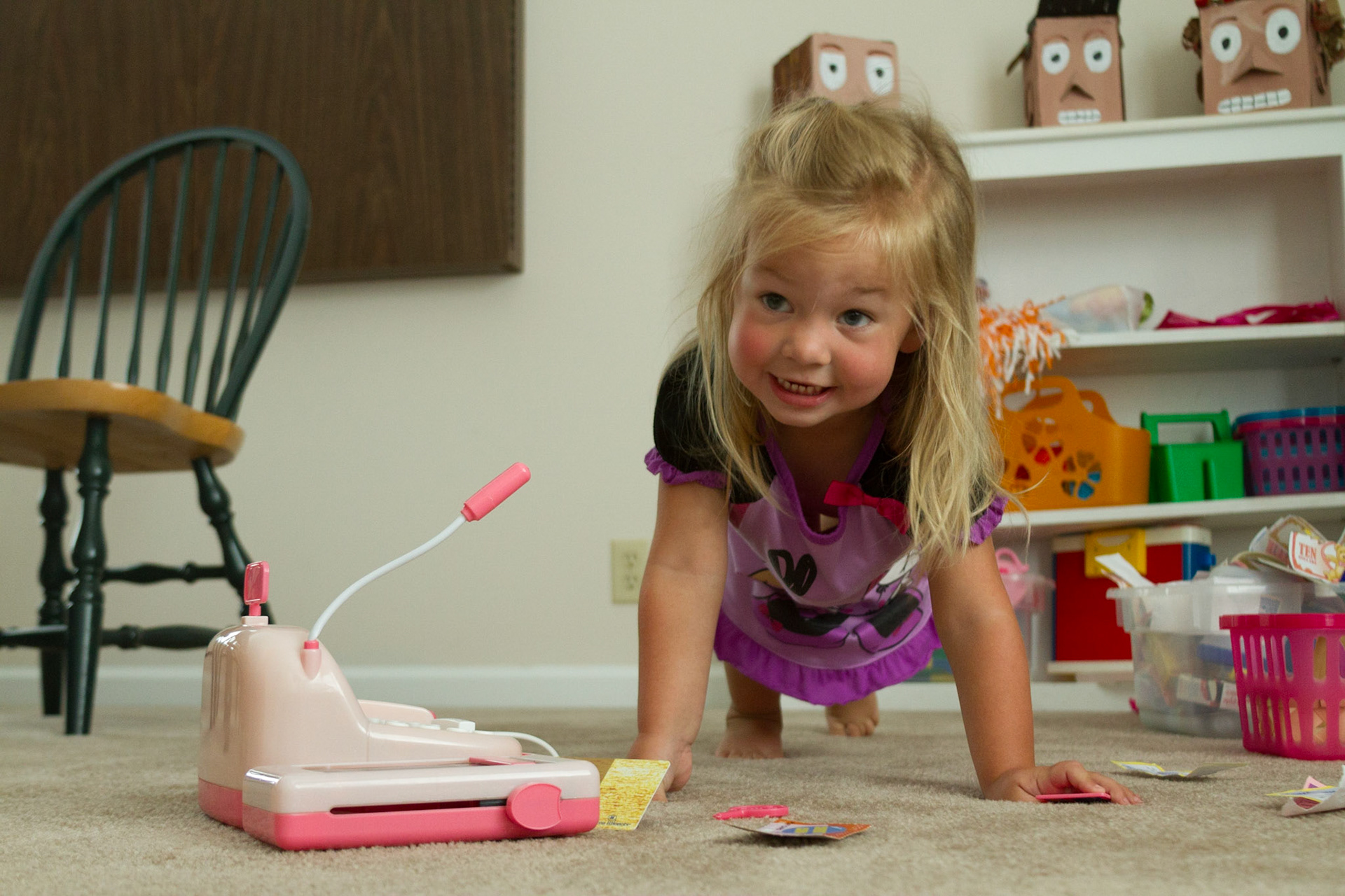 Shooting in the bonus room while Raven slept and the responsible adults were off doing other things.
