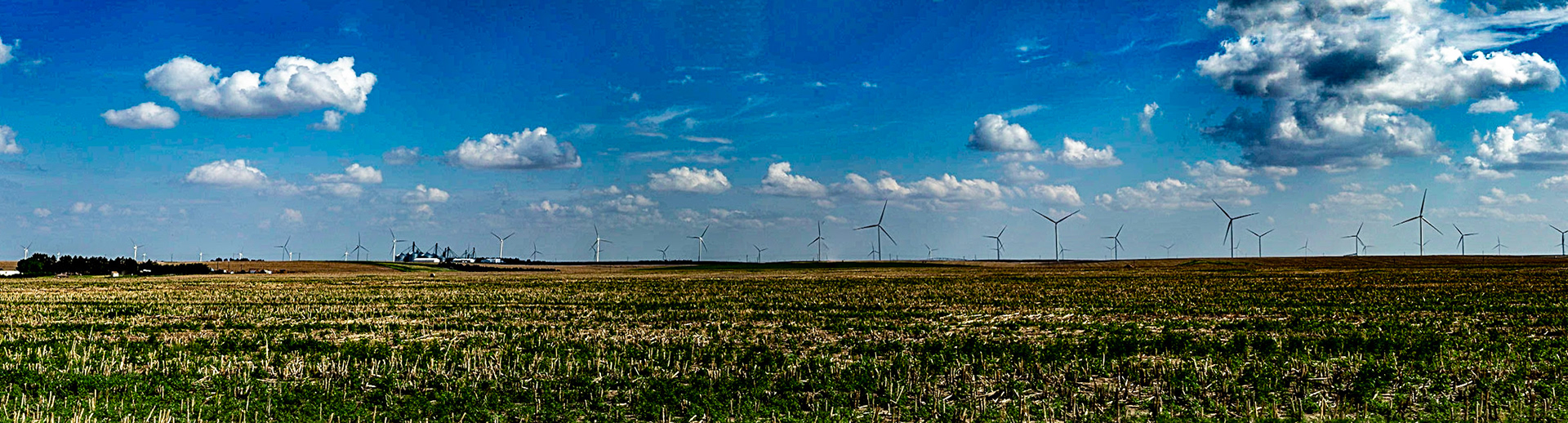 Wind Turbines were everywhere.
