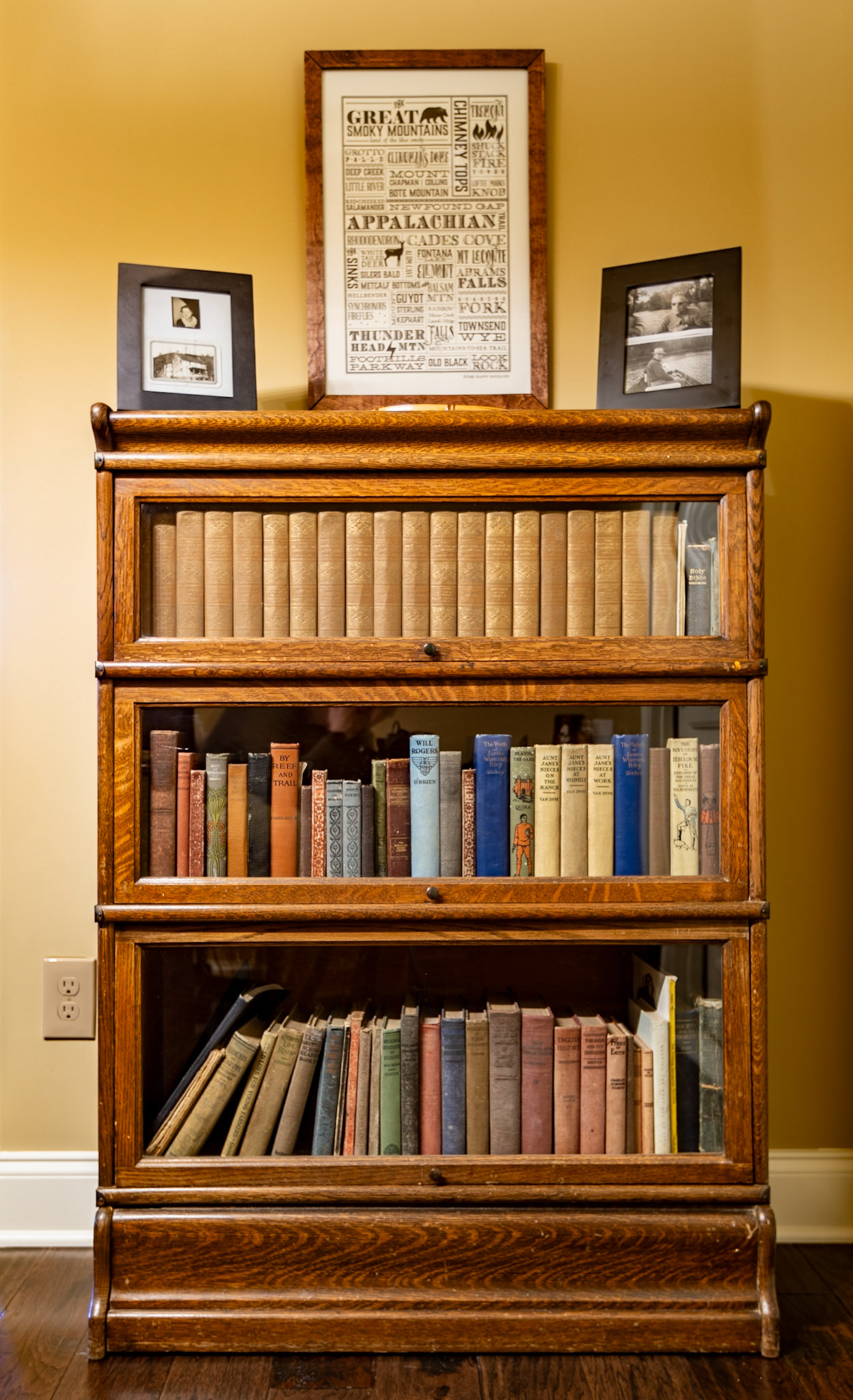 A New 'TRUE TO ME’ - My Aunt Cornie was born in 1895, attended East Tennessee Teacher’s College (now ETSU), became a teacher, and didn’t marry until she was 36 years old, when she moved to Oregon during the Great Depression. She left this bookcase and its books at my grandparents’ home. When an uncle who lived in the house died, his widow called me to offer it to me. The relationship with Aunt Cornie and her bookcase have found their way into my book a few times. The titles speak to her intellect.