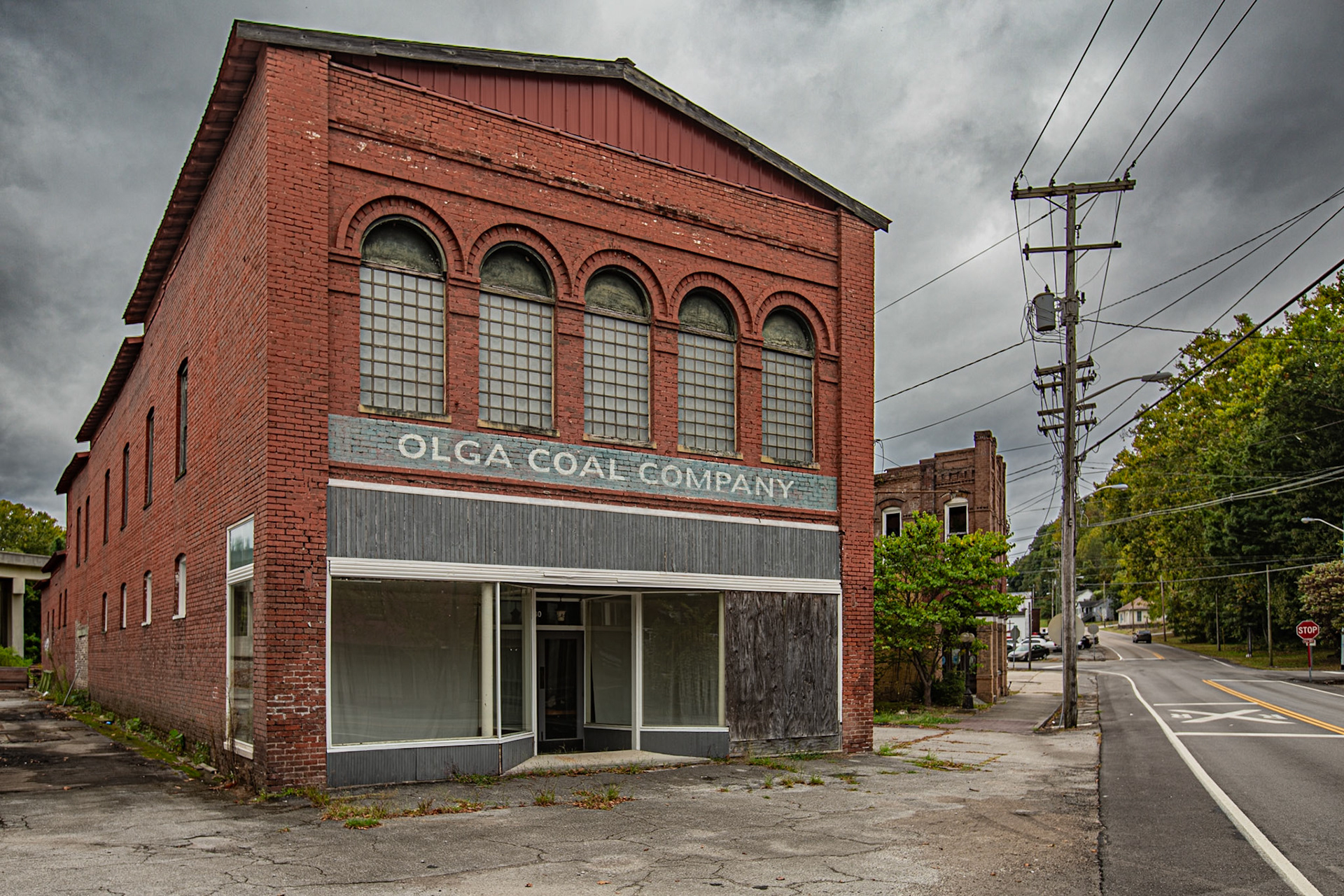 Knox St at Railroad Ave, Oliver Springs Tennessee September 17, 2024