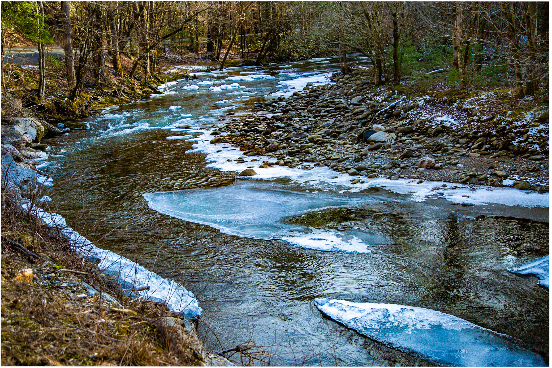 Middle Prong Little River, Tremont Rd, Great Smoky Mountains National Park, January 23, 2025