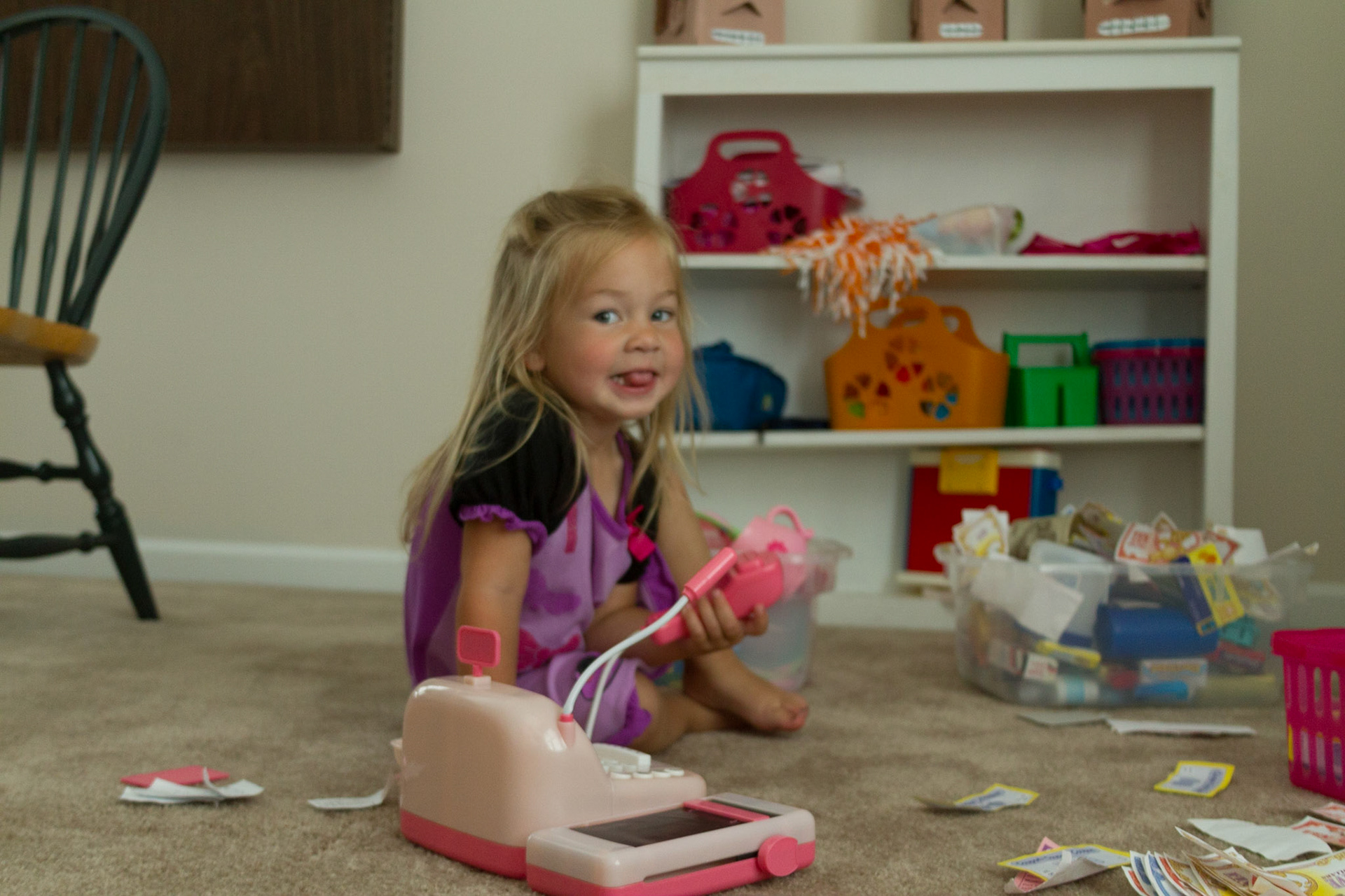 Shooting in the bonus room while Raven slept and the responsible adults were off doing other things.