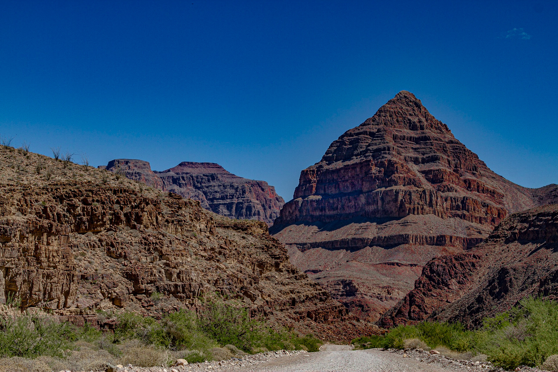 Diamond Creek Road to the Colorado River in The Grand Canyon, May 11, 2013 After the NAPFA Spring Conference in Las Vegas, I drove to Kingman for a night, followed by a trip into the Grand Canyon on the Hualapai Indian Reservation.  These images were taken along the Diamond Creek Road and at the Colorado River in the Grand Canyon