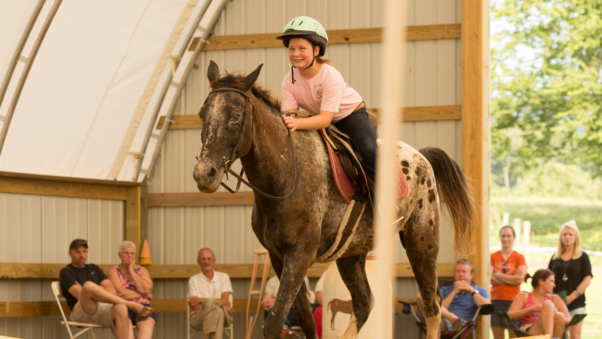 YES, it was worth a 6 hour round trip to Jonesborough to see Raven’s graduation routine. This was her second year to learn from a week of horse camp and she is becoming quite accomplished. And, she is showing real command of the skills to work with the horse. I am impressed, as well as being surprised I had the energy to make the trip.  Christie Lewis, Danielle Dixon and Coit Dixon thank you for bringing this wonderful girl into my life.