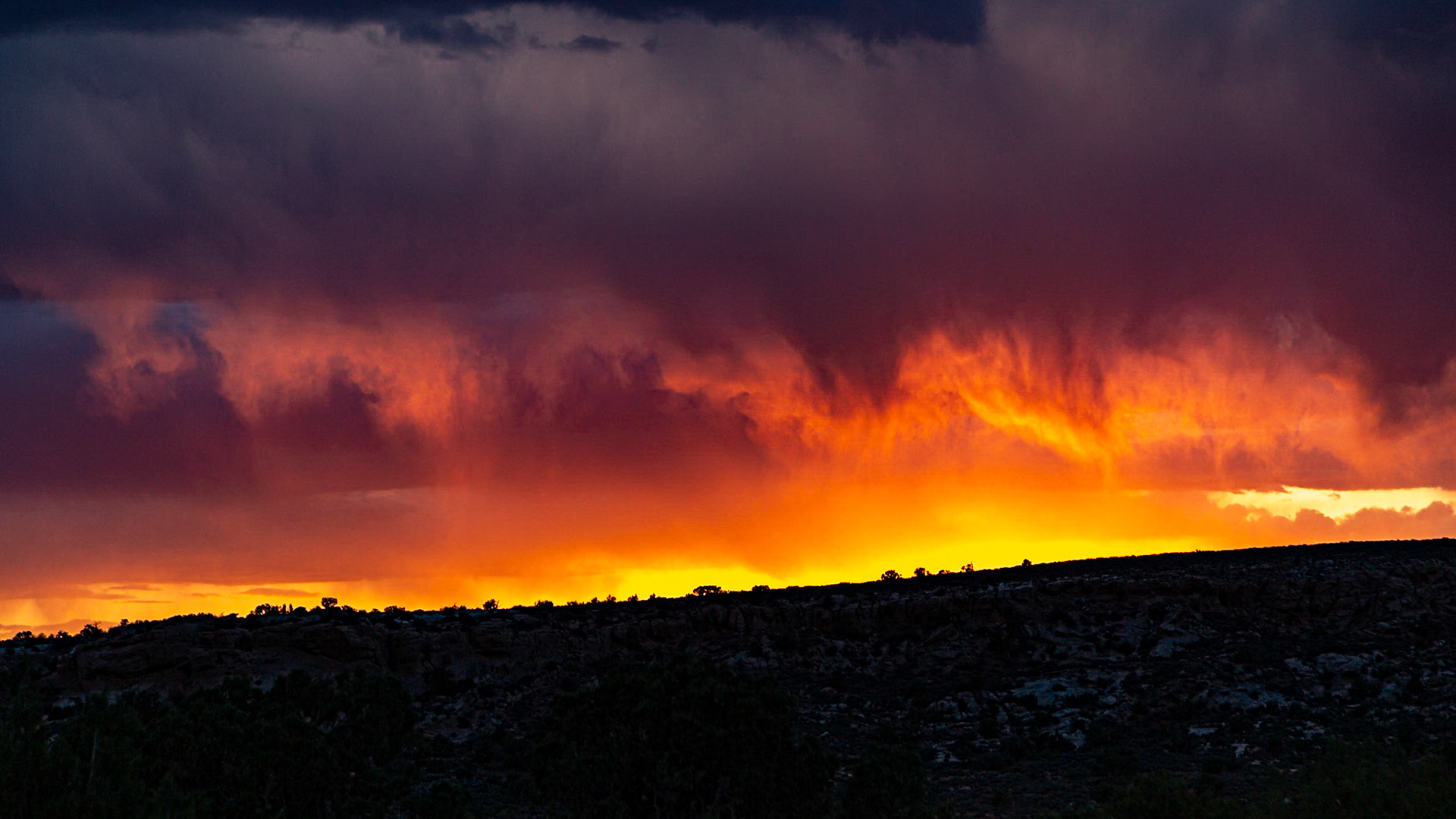 Sunset from Balanced Rock Trailhead