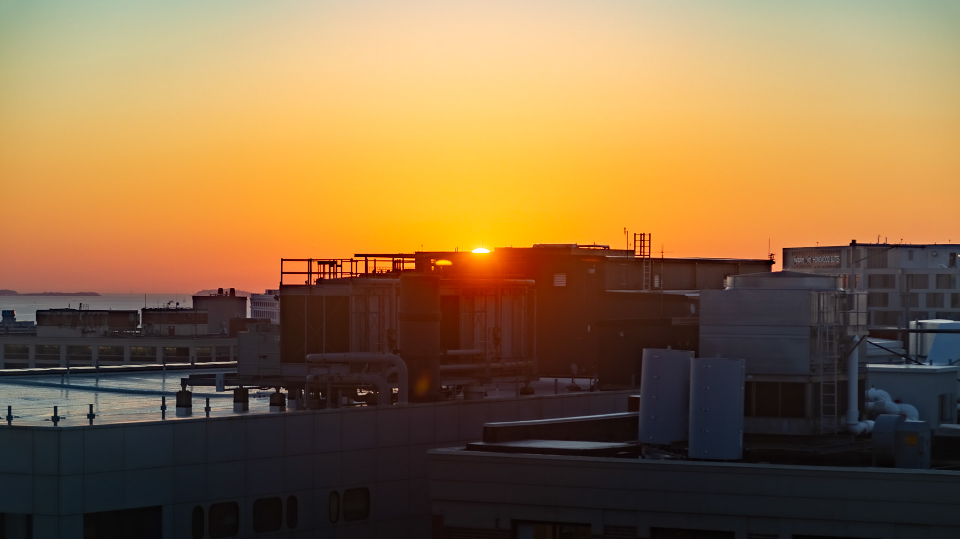 Sunrise from My Room at Westin Boston Seaport
