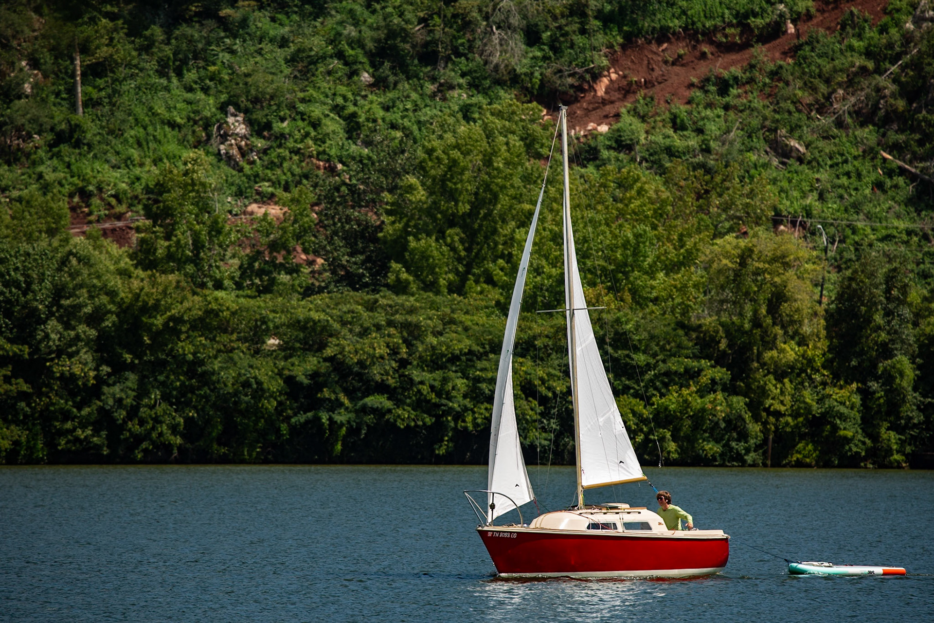 Mark Lewis Sailing at Sequoyah Hills Park, August 18, 2024