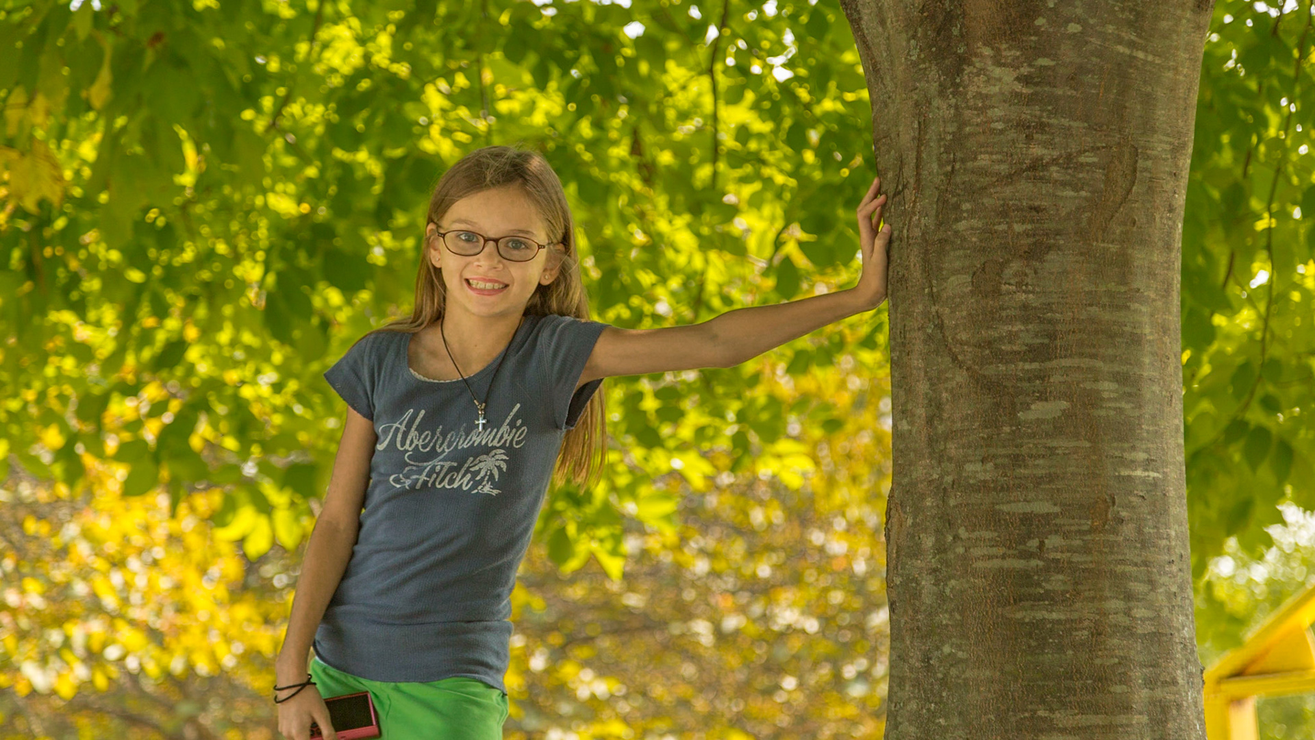 This image has to do with teaching the kids about white balance.  I shot two in the same place.  One was set for sun.  This one was set for shade.   We compared the images on the back of the camera.  I think they got it.