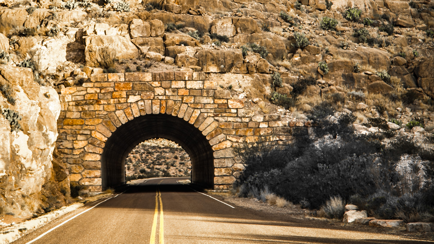 Tunnel at Dead Mans Curve, Big Bend National Park, TX