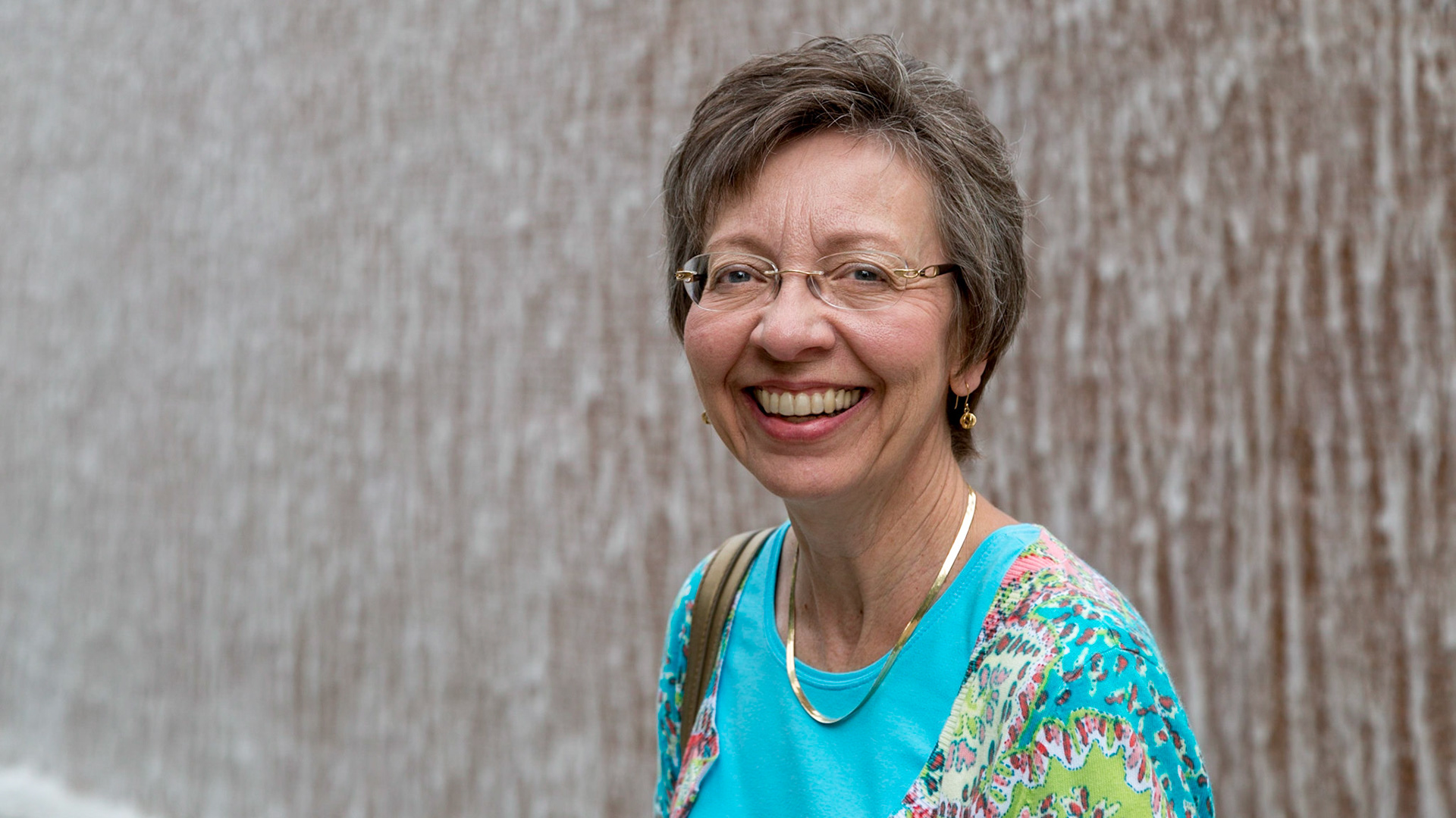Christie &amp; Water Feature, Dallas Museum of Art