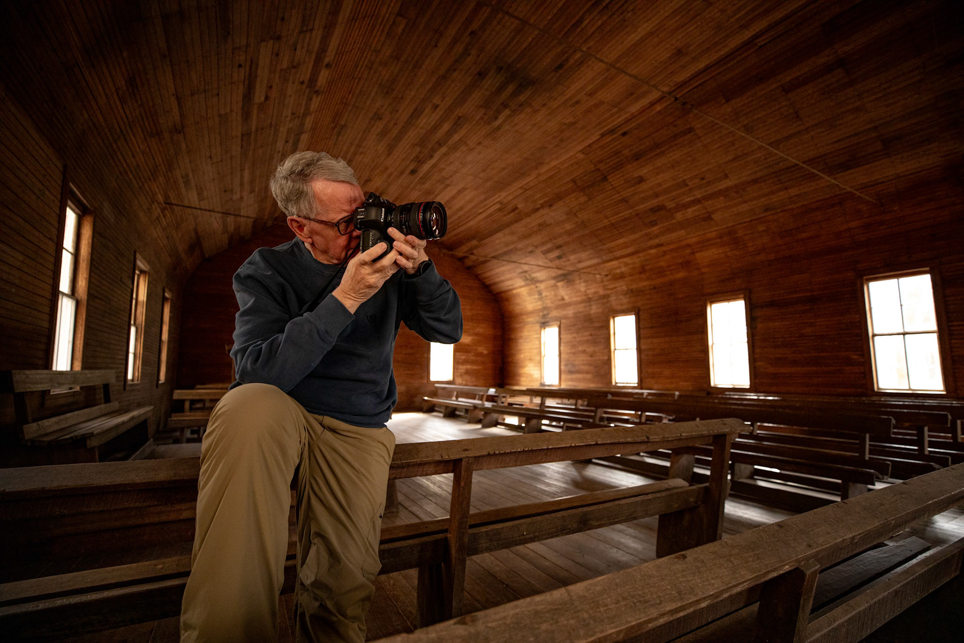 Lufty Baptist Church, Established 1836, Reconstructed 1912, Smokemont Campground Road, Great Smoky Mountains National Park, February 24, 2026