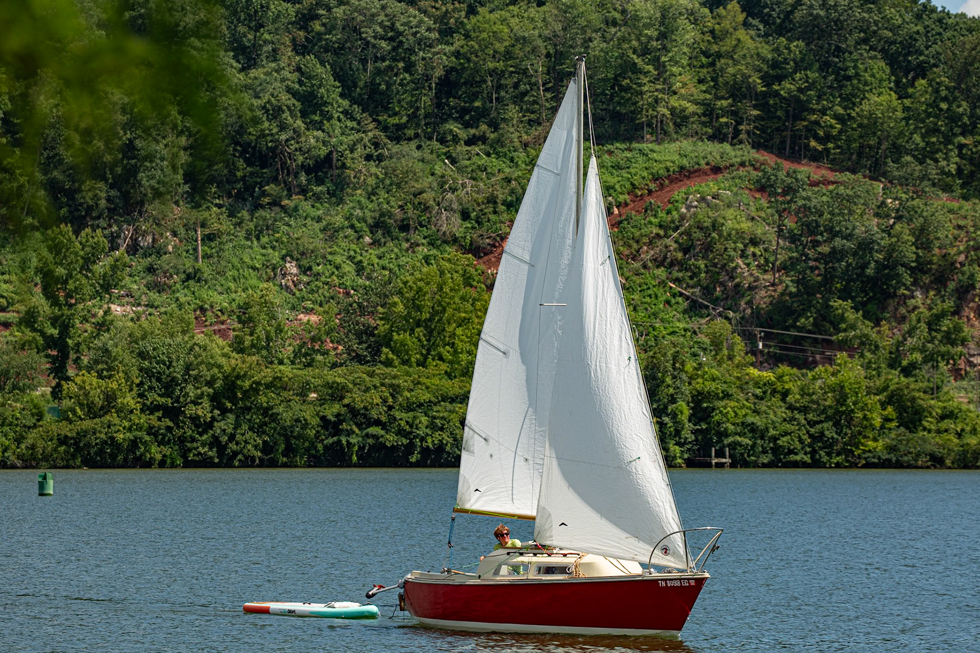 Mark Lewis Sailing at Sequoyah Hills Park, August 18, 2024